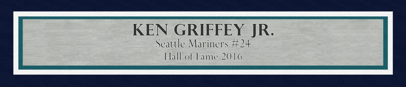 Ken Griffey Jr. Autographed Framed 16x20 Photo Seattle Mariners Wall Catch Beckett BAS Witness Stock #243014 - Image 5