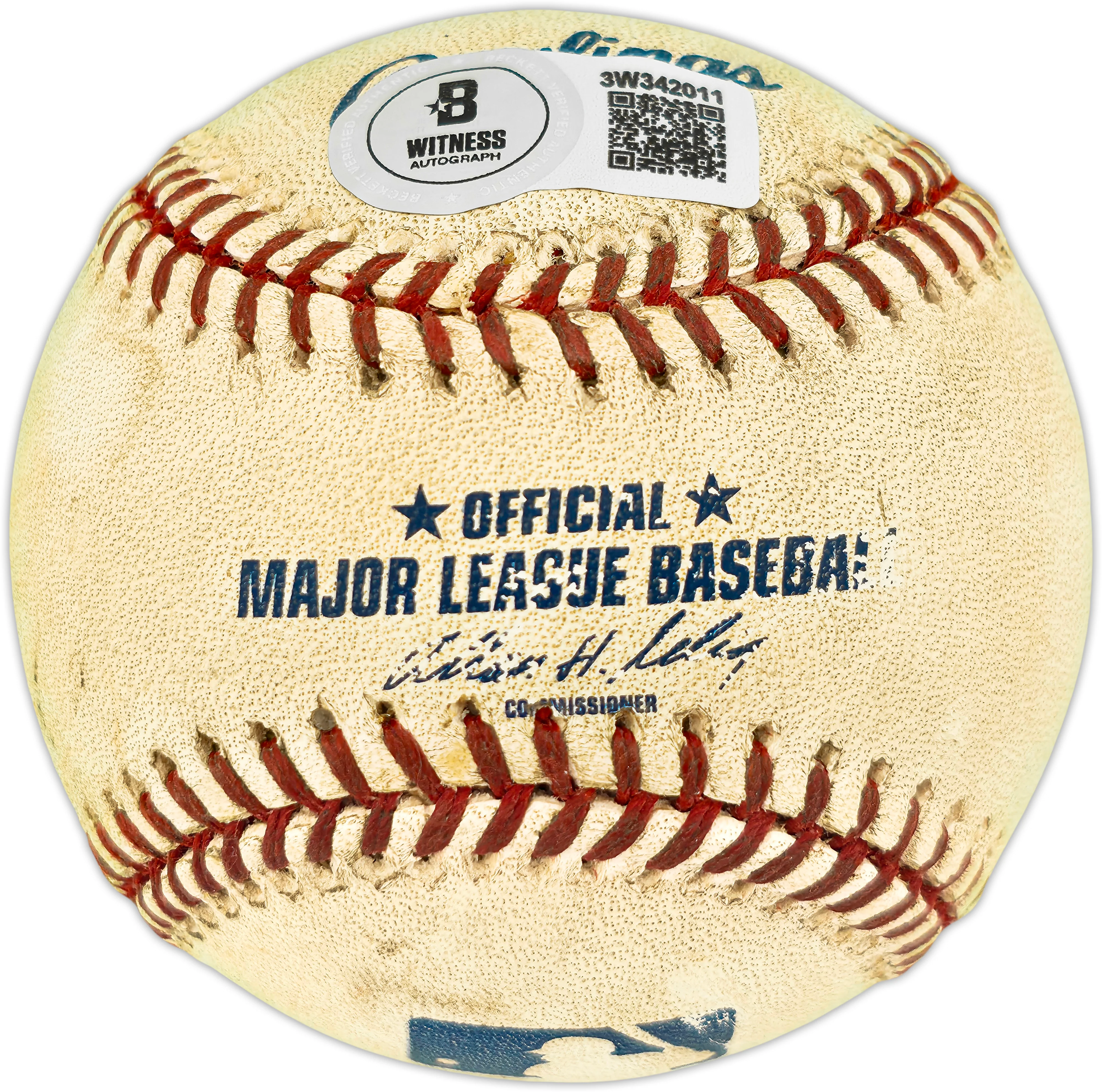 Ken Griffey Jr. Autographed Official Game Used MLB Baseball Seattle Mariners Beckett BAS Witness #3W342011 - Image 2