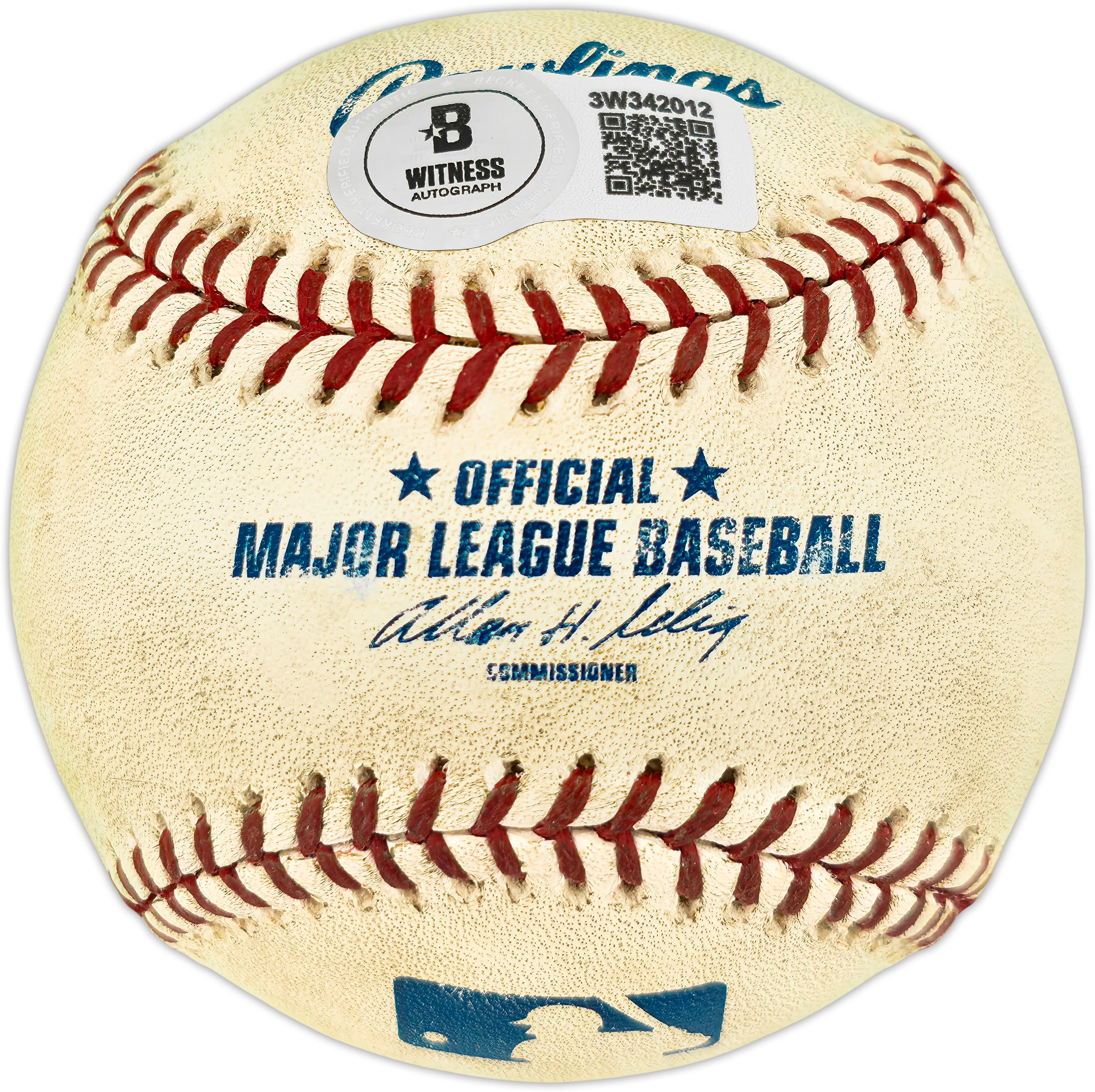 Ken Griffey Jr. Autographed Official Game Used MLB Baseball Seattle Mariners Beckett BAS Witness #3W342012 - Image 2