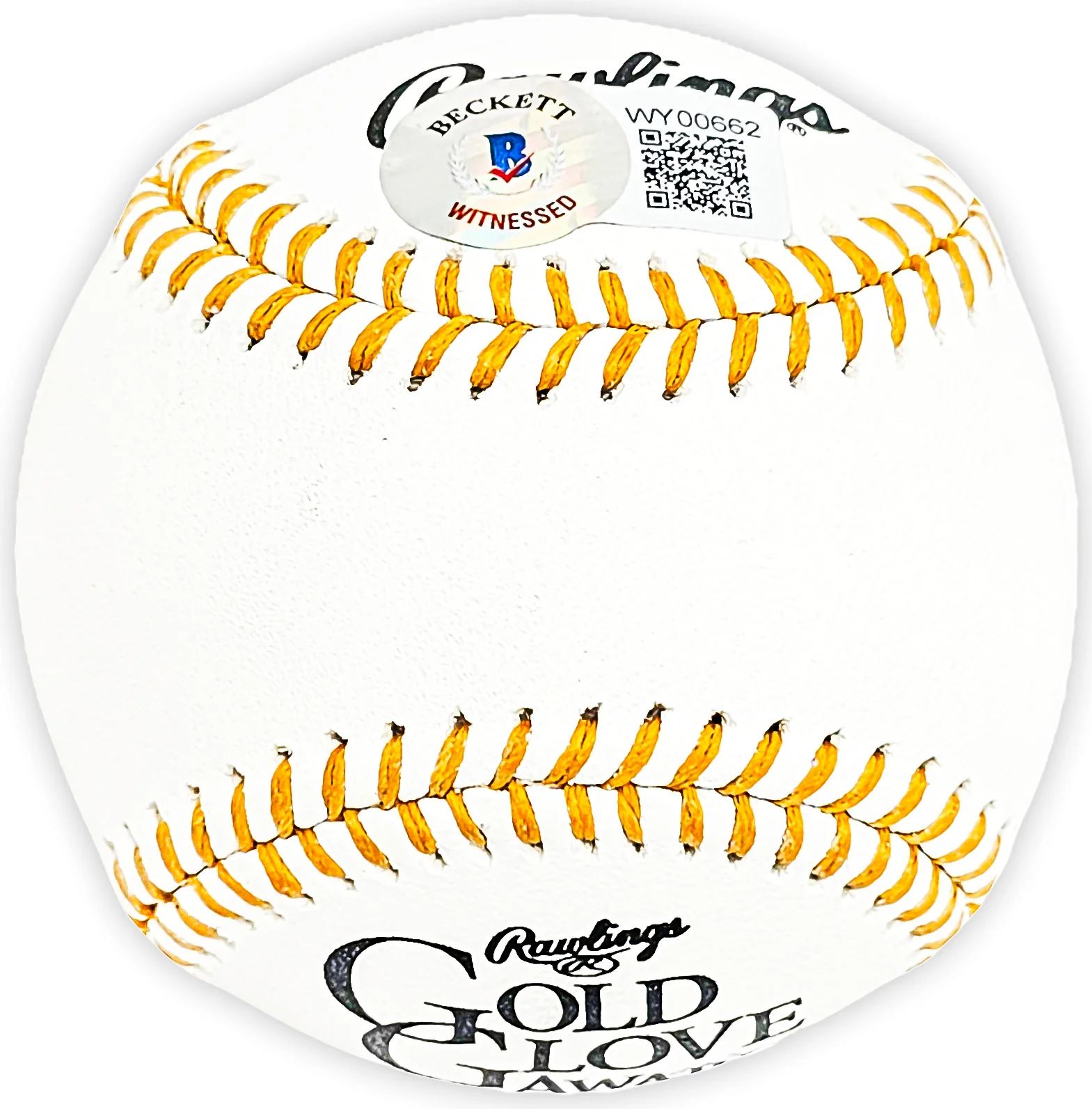 Ken Griffey Jr. Autographed Official Gold Glove Logo Baseball Seattle Mariners Beckett BAS Witness Stock #206029 - Image 4