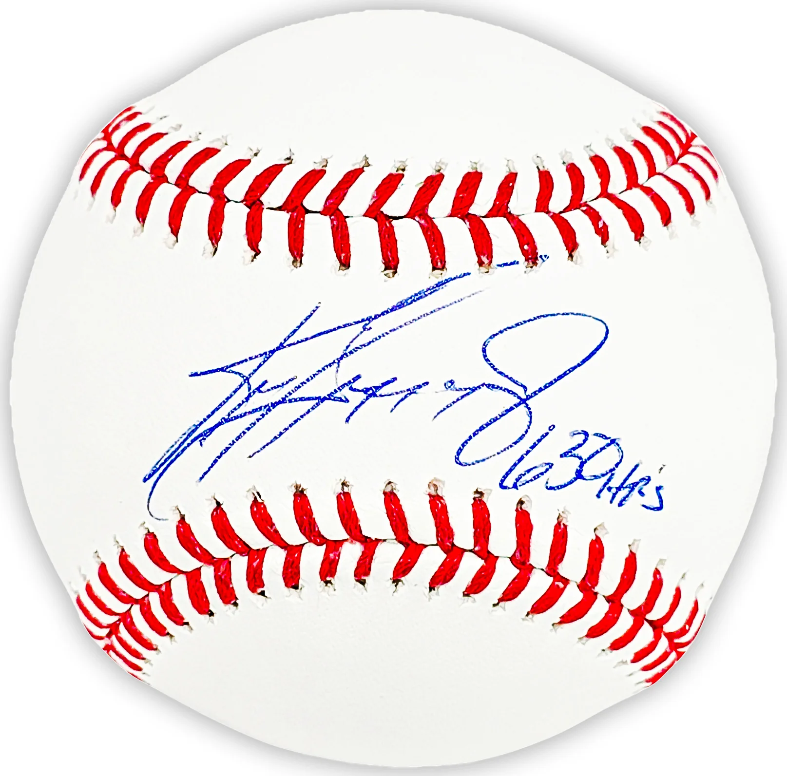 Ken Griffey Jr. Autographed Official MLB Baseball Seattle Mariners "630 HRs" Beckett BAS Witness Stock #212461 - Image 2