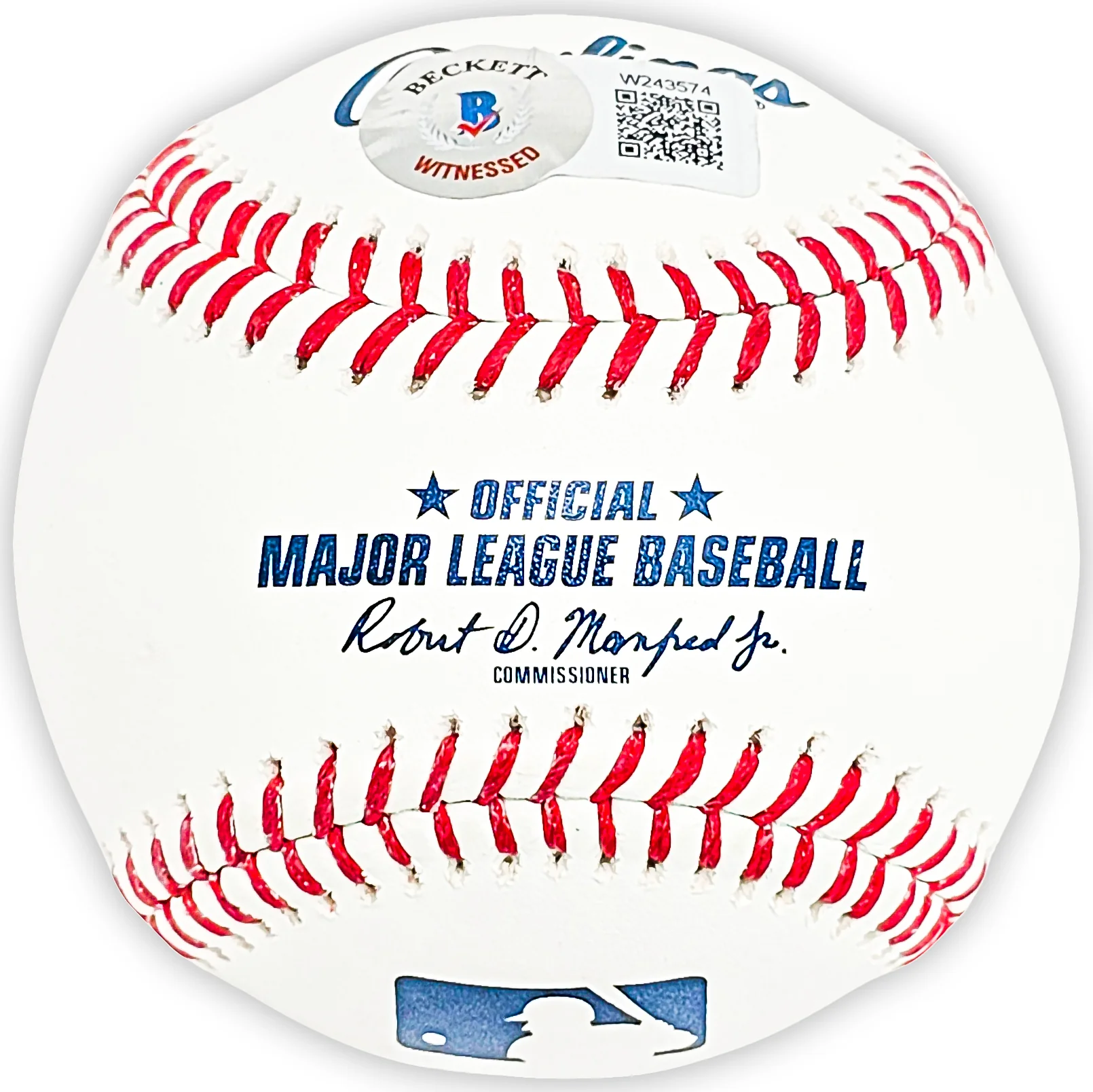 Ken Griffey Jr. Autographed Official MLB Baseball Seattle Mariners "HOF 16" Beckett BAS Witness Stock #212463 - Image 3