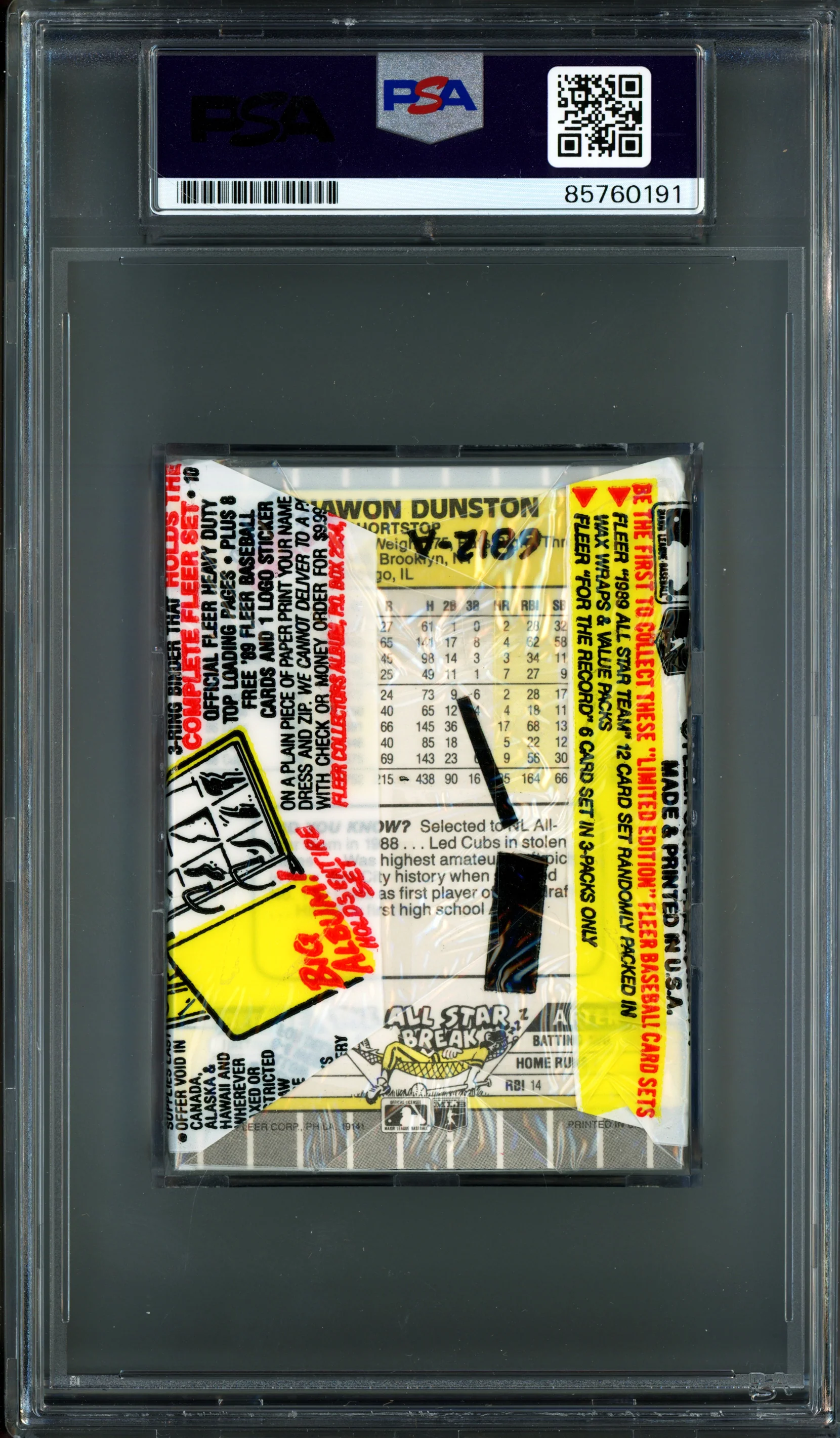 Ken Griffey Jr. Autographed Rookie 1989 Fleer Cello Card Pack Seattle Mariners PSA/DNA #87660191 - Image 2