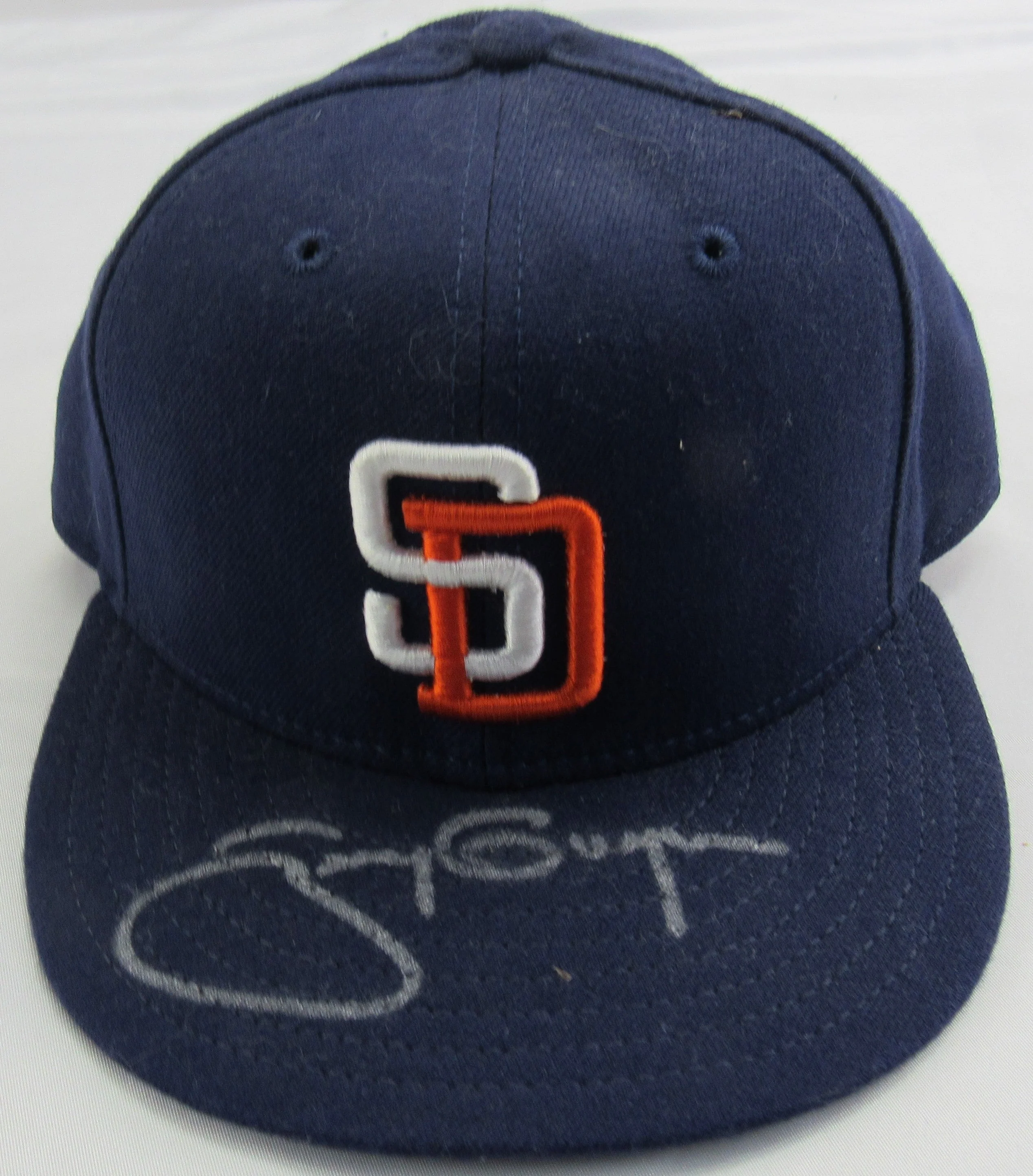 Tony Gwynn Signed Auto Baseball Hat Fleer Hologram