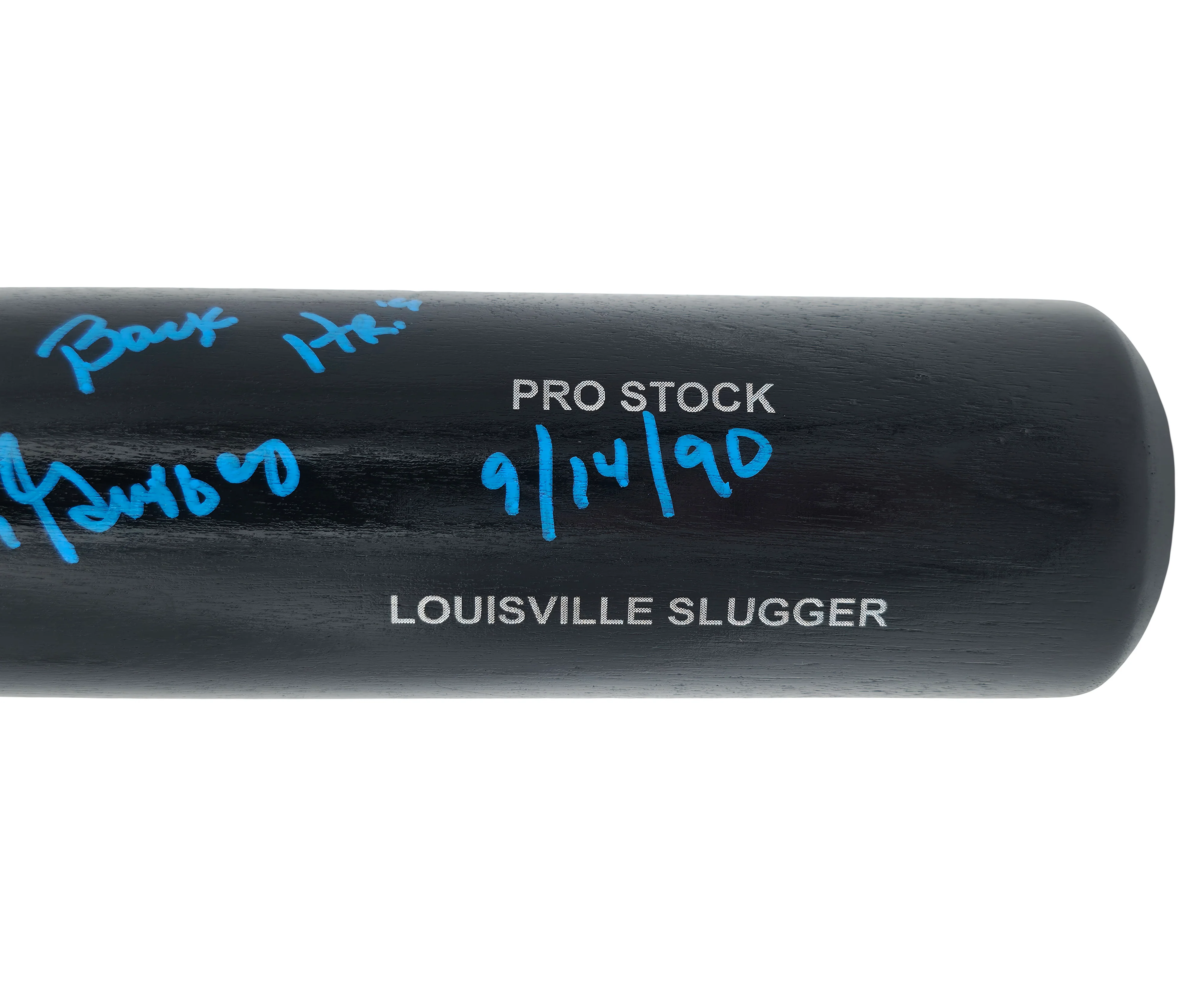 Ken Griffey Jr. & Sr. Autographed Black Louisville Slugger Pro Stock Baseball Bat Seattle Mariners "Back To Back HR 9/14/90" Beckett BAS Witness Stock #252417 - Image 5