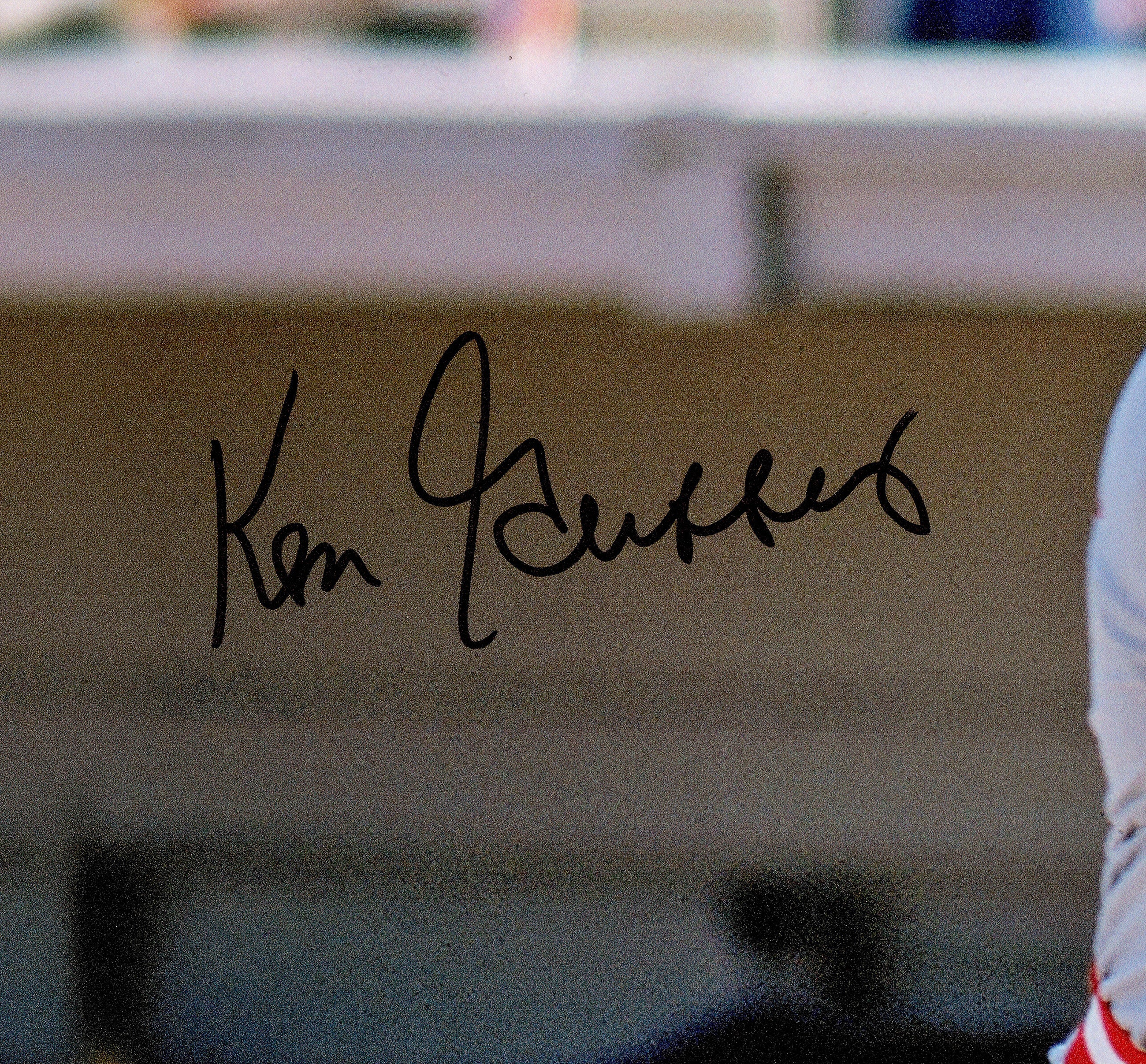 Ken Griffey Sr. Autographed 16x20 Photo Cincinnati Reds Beckett BAS Witness Stock #248594 - Image 2