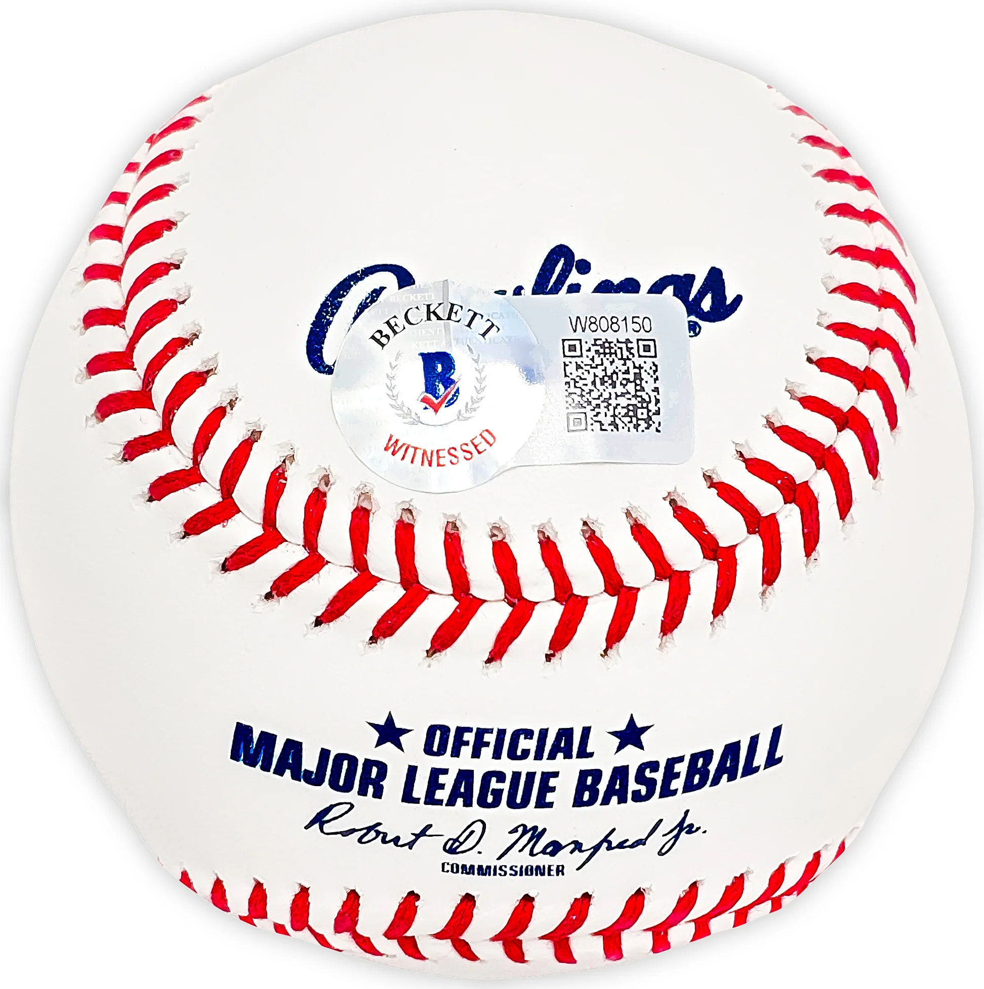 Ken Griffey Sr. Autographed Official MLB Baseball Cincinnati Reds "75-76 WS Champs" Beckett BAS Witness Stock #218598 - Image 3
