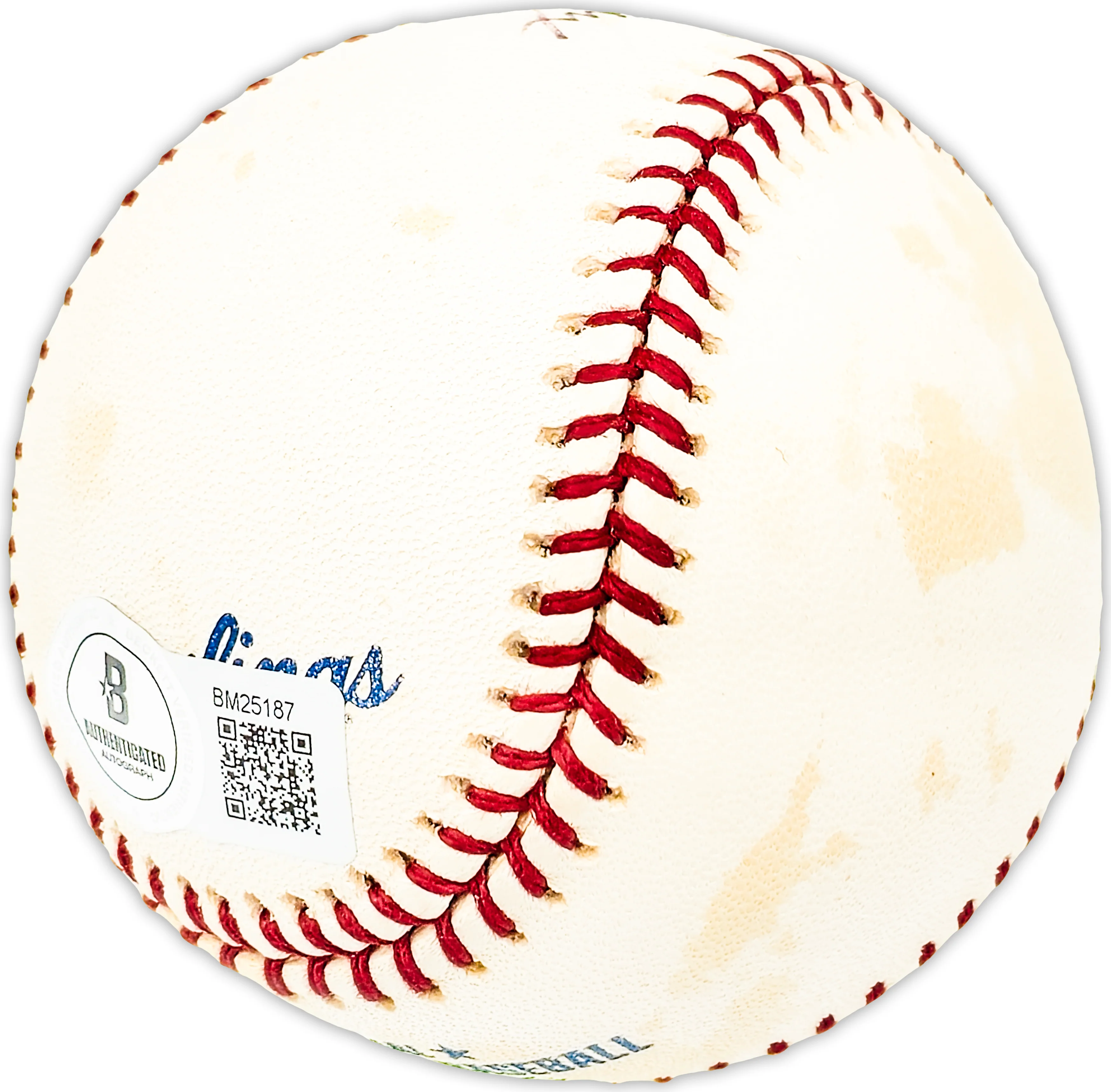 Ken Landreaux Autographed Official MLB Baseball Los Angeles Dodgers "#44 LA Dodgers" Beckett BAS QR #BM25187 - Image 3