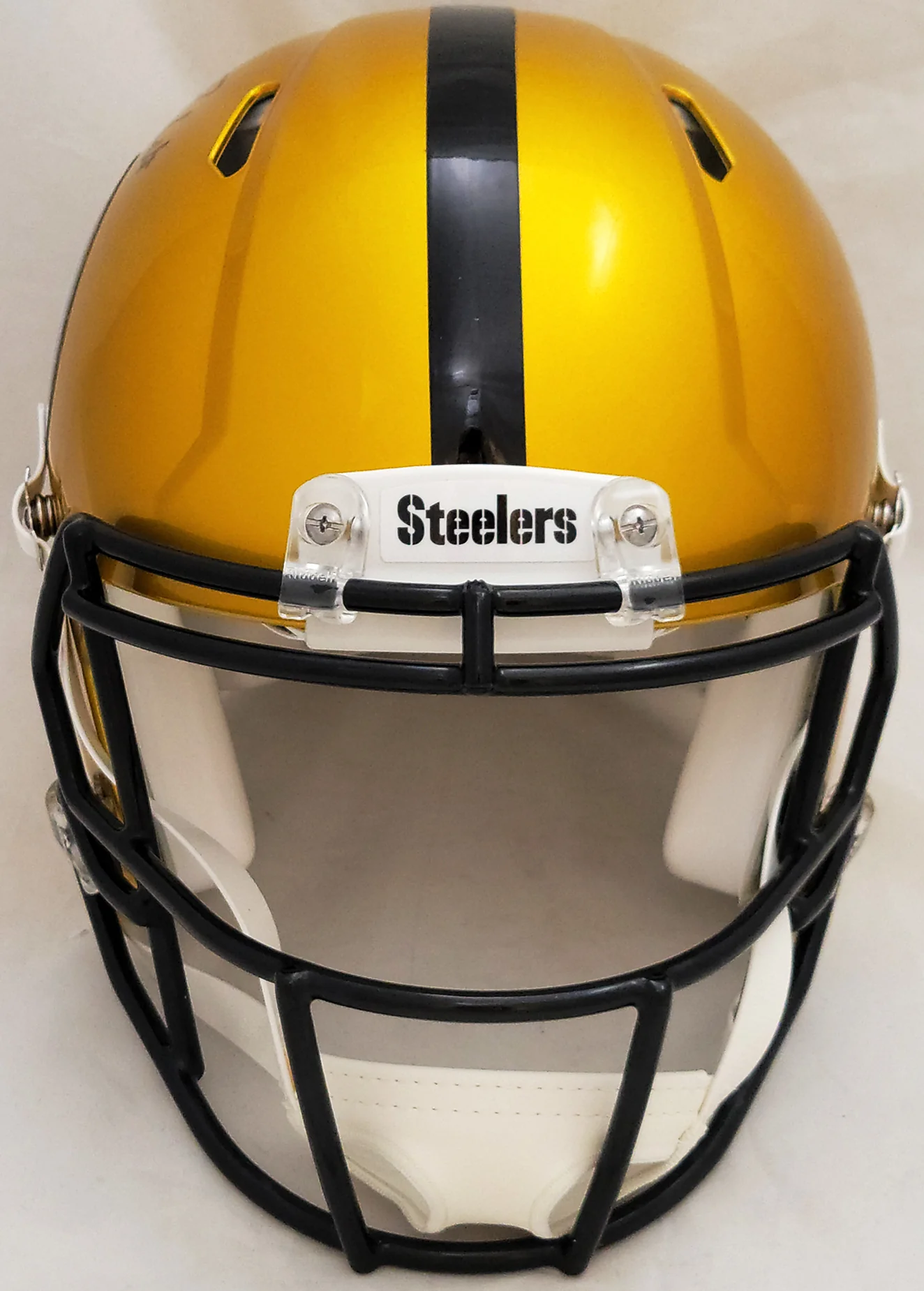 Kenny Pickett Autographed Pittsburgh Steelers Flash Yellow Full Size Authentic Speed Helmet Beckett BAS QR Stock #205924 - Image 5