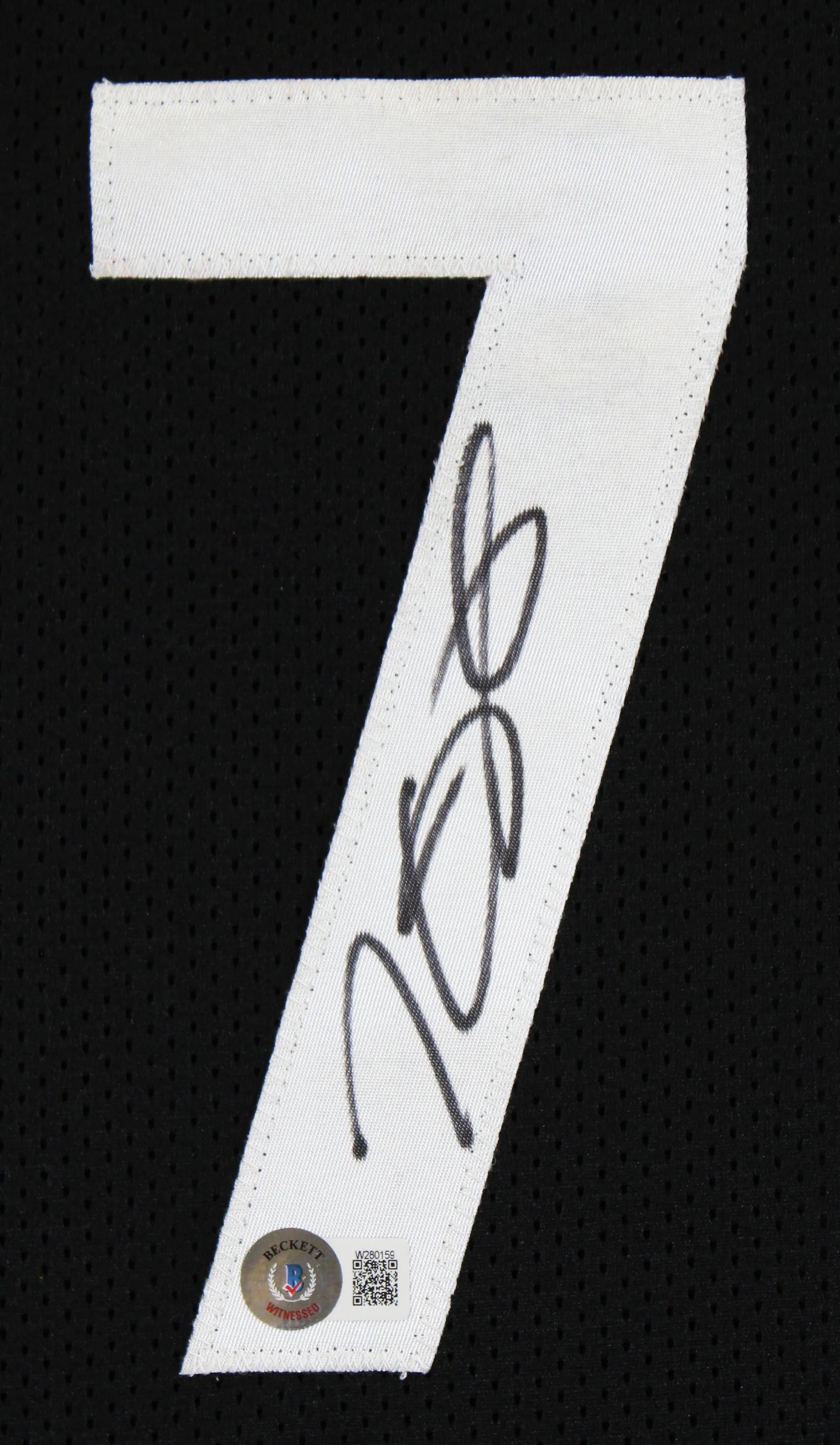 Kevin Durant Authentic Signed Black Pro Style Jersey Autographed BAS Witnessed - Image 3