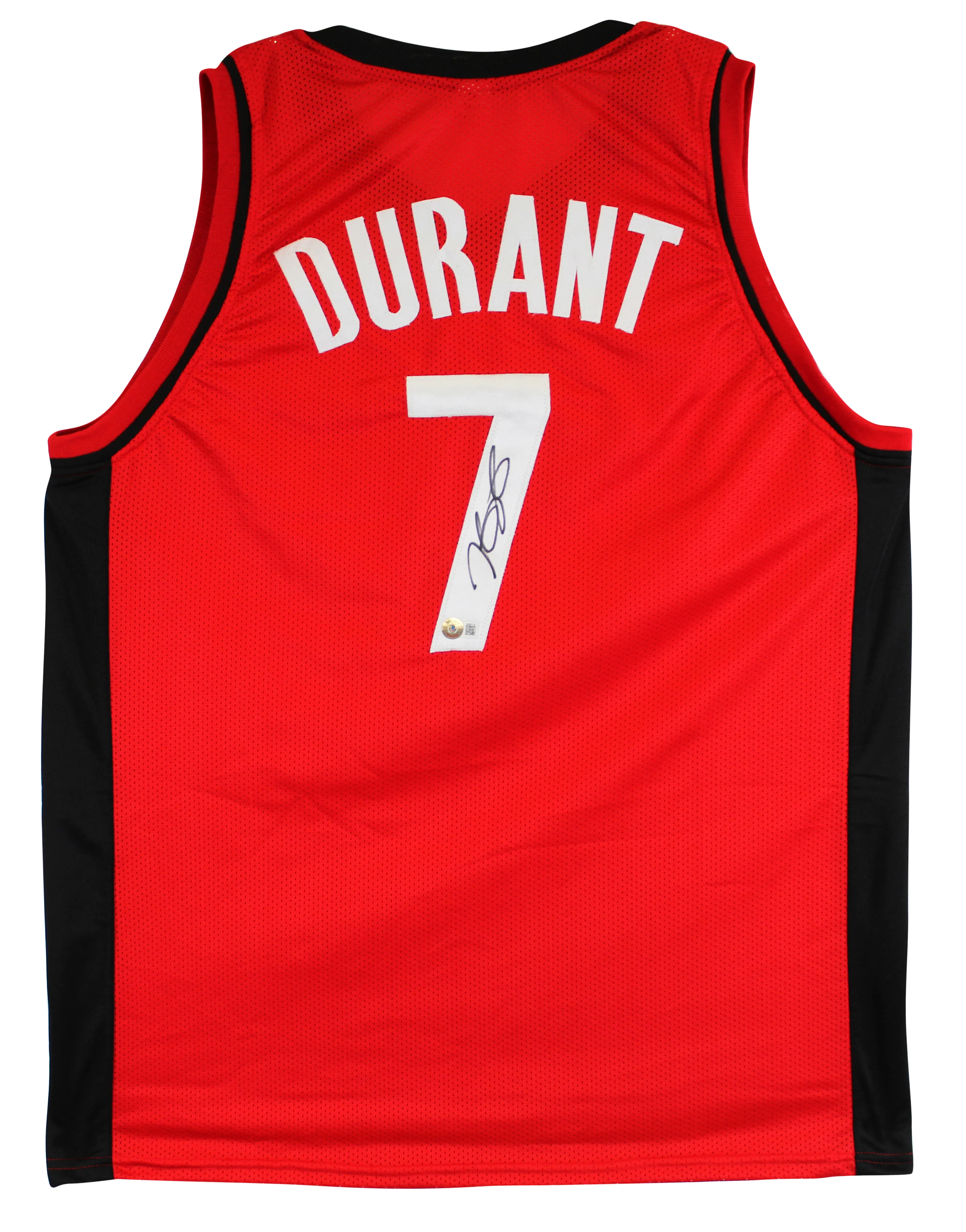 Kevin Durant Authentic Signed Red Pro Style Jersey Autographed BAS Witnessed - Image 2