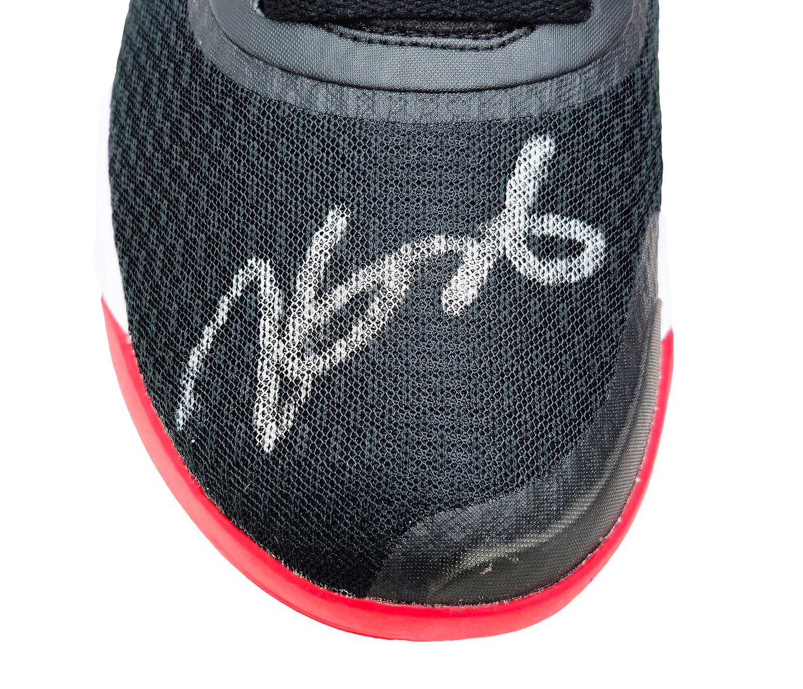 Kevin Durant Autographed Black & Red Nike KD Trey IX Shoes Size 14 With Box Beckett BAS QR Stock #212196 - Image 3