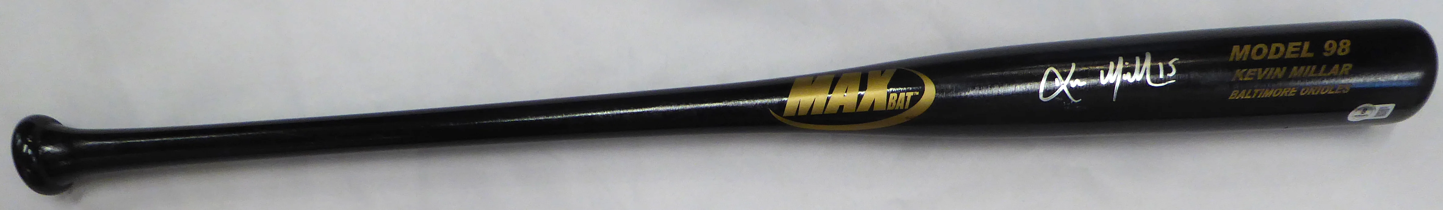 Kevin Millar Autographed Game Model Max Bat Baltimore Orioles Beckett BAS QR #BM02091 - Image 2