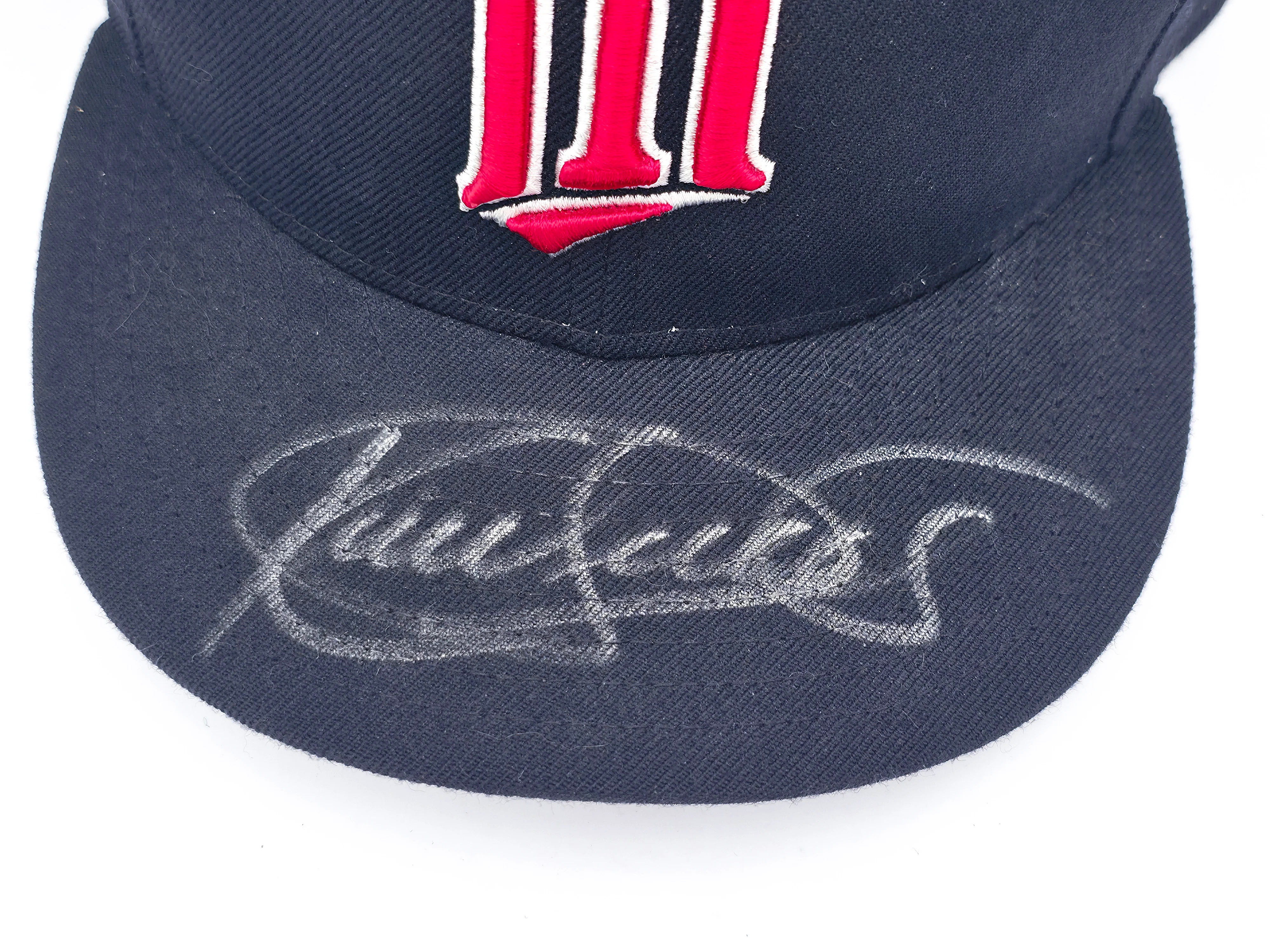 Kirby Puckett Autographed Navy Blue Fleer New Era Hat Minnesota Twins Beckett BAS #AE16683 - Image 2