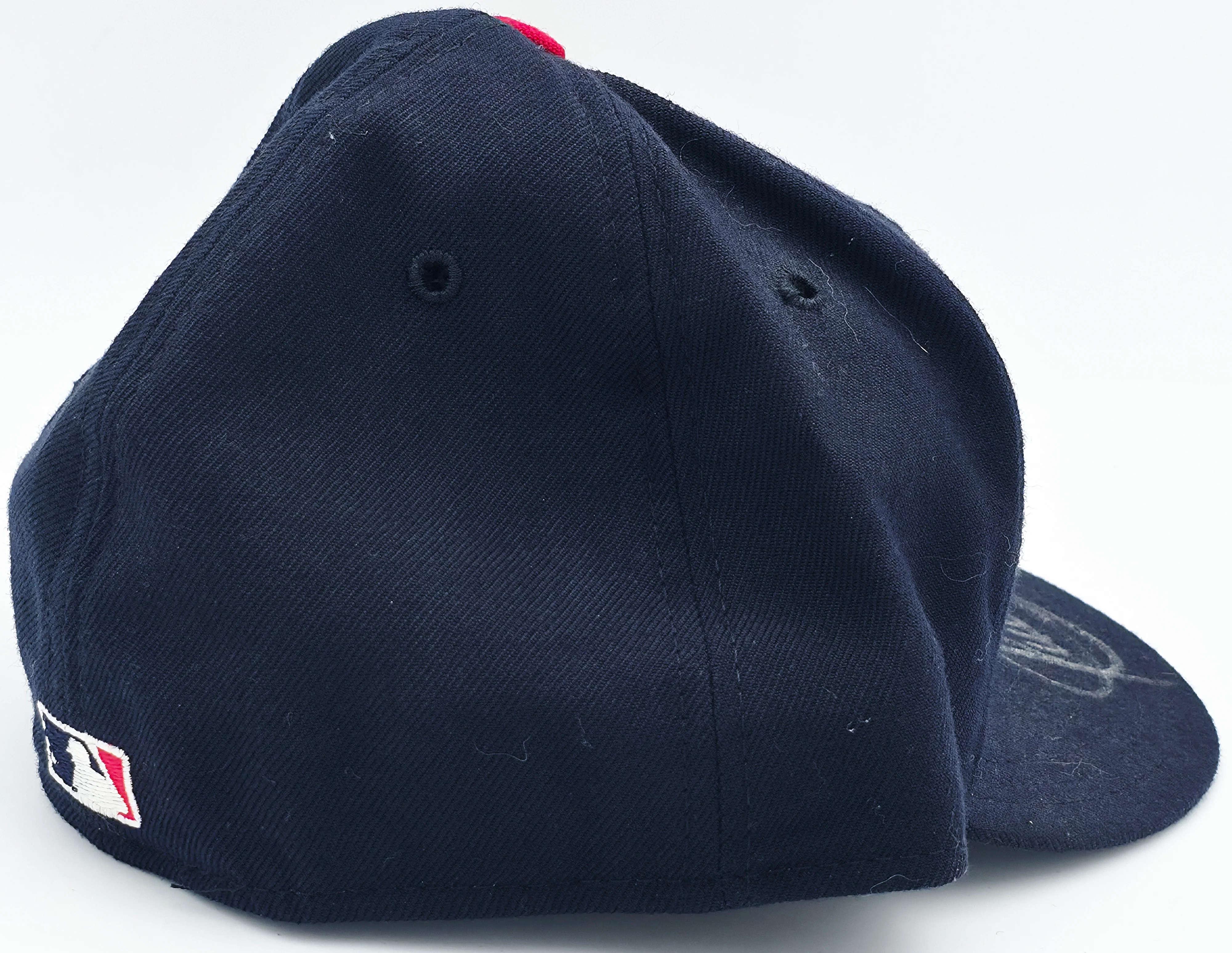Kirby Puckett Autographed Navy Blue Fleer New Era Hat Minnesota Twins Beckett BAS #AE16683 - Image 4