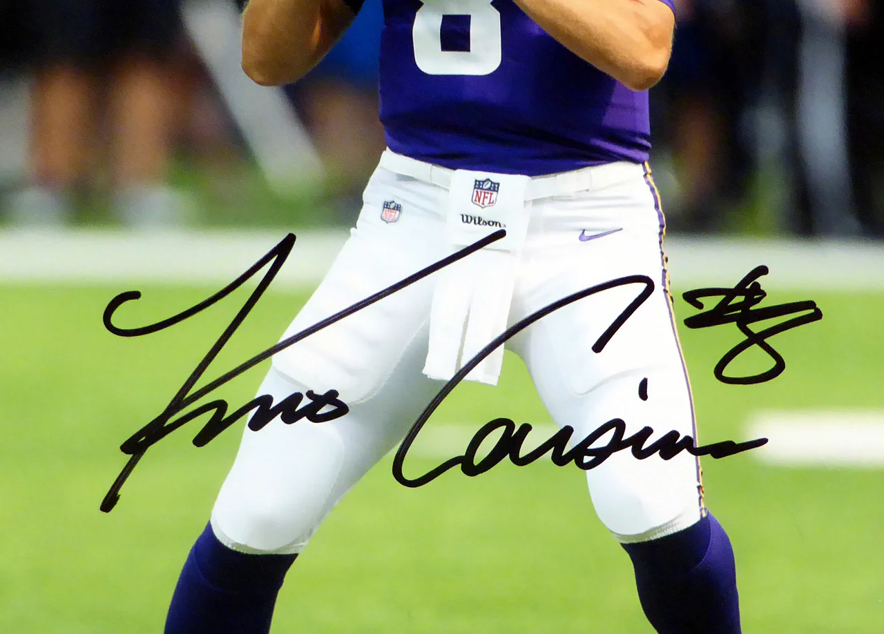 Kirk Cousins Autographed 16x20 Photo Minnesota Vikings Beckett BAS Stock #147617 - Image 2