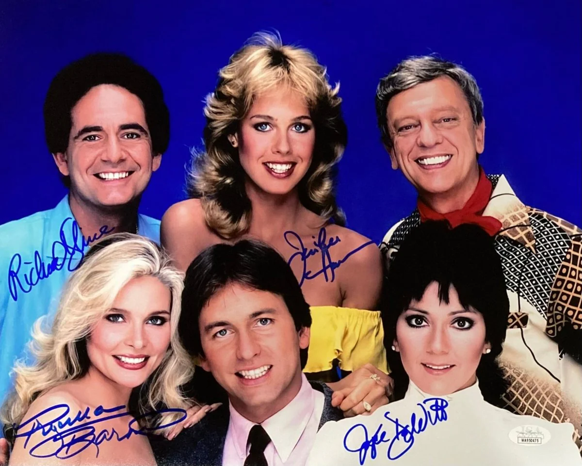 Three's Company Kline, DeWitt, Banes, & Harrison Signed 11x14 Photo JSA ITP