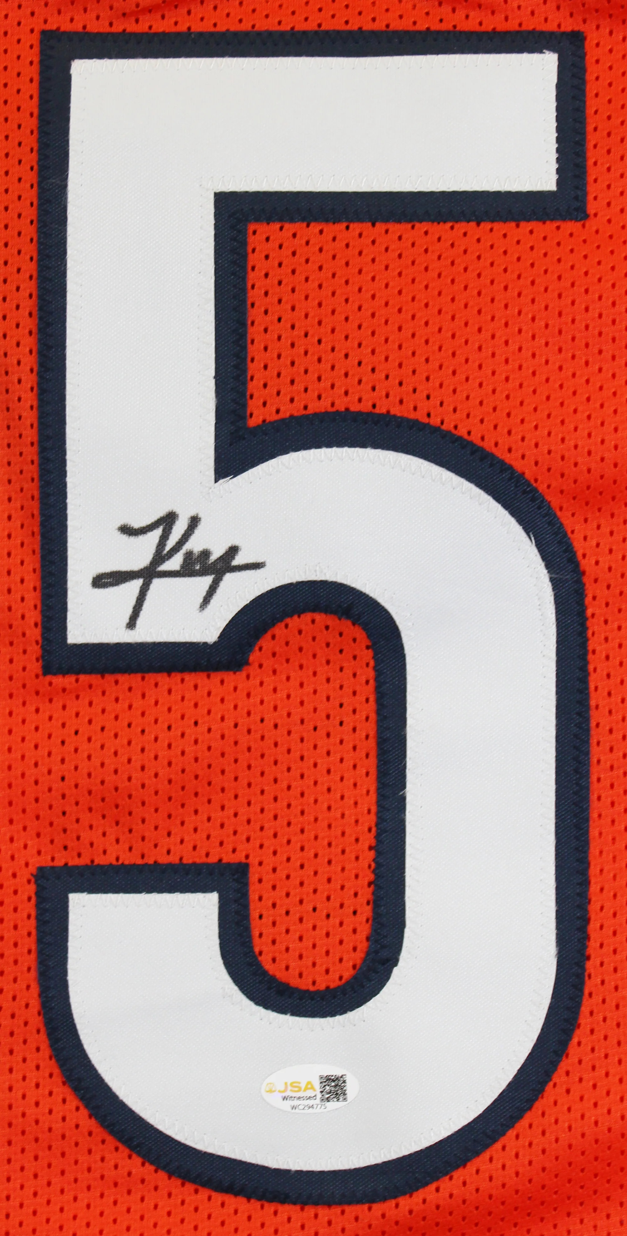 Kyle Monangai Authentic Signed Orange Pro Style Jersey Autographed JSA Witness - Image 3