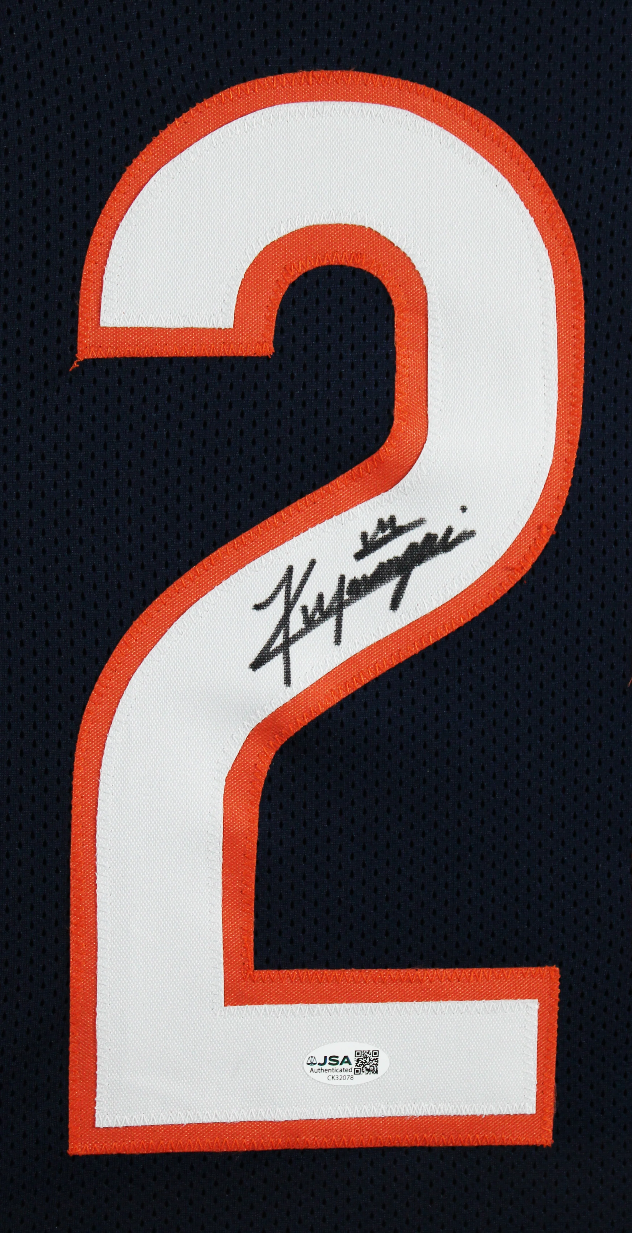 Kyle Monangai Signed Navy Blue Pro Style Framed Jersey JSA Witness #CK32078 - Image 3