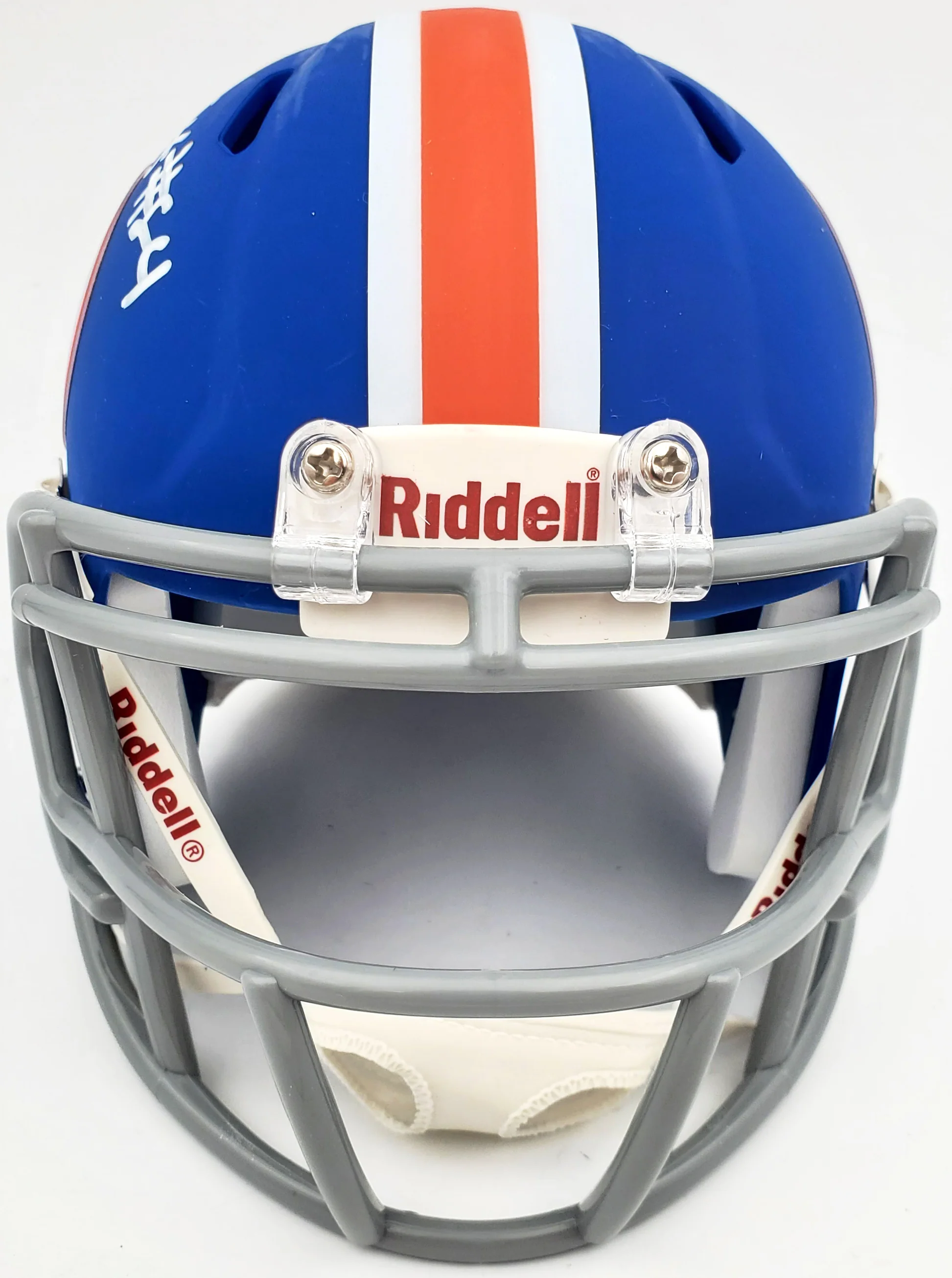Kyle Pitts Autographed Florida Gators Flat Matte Blue Speed Mini Helmet Beckett BAS Stock #189800 - Image 5
