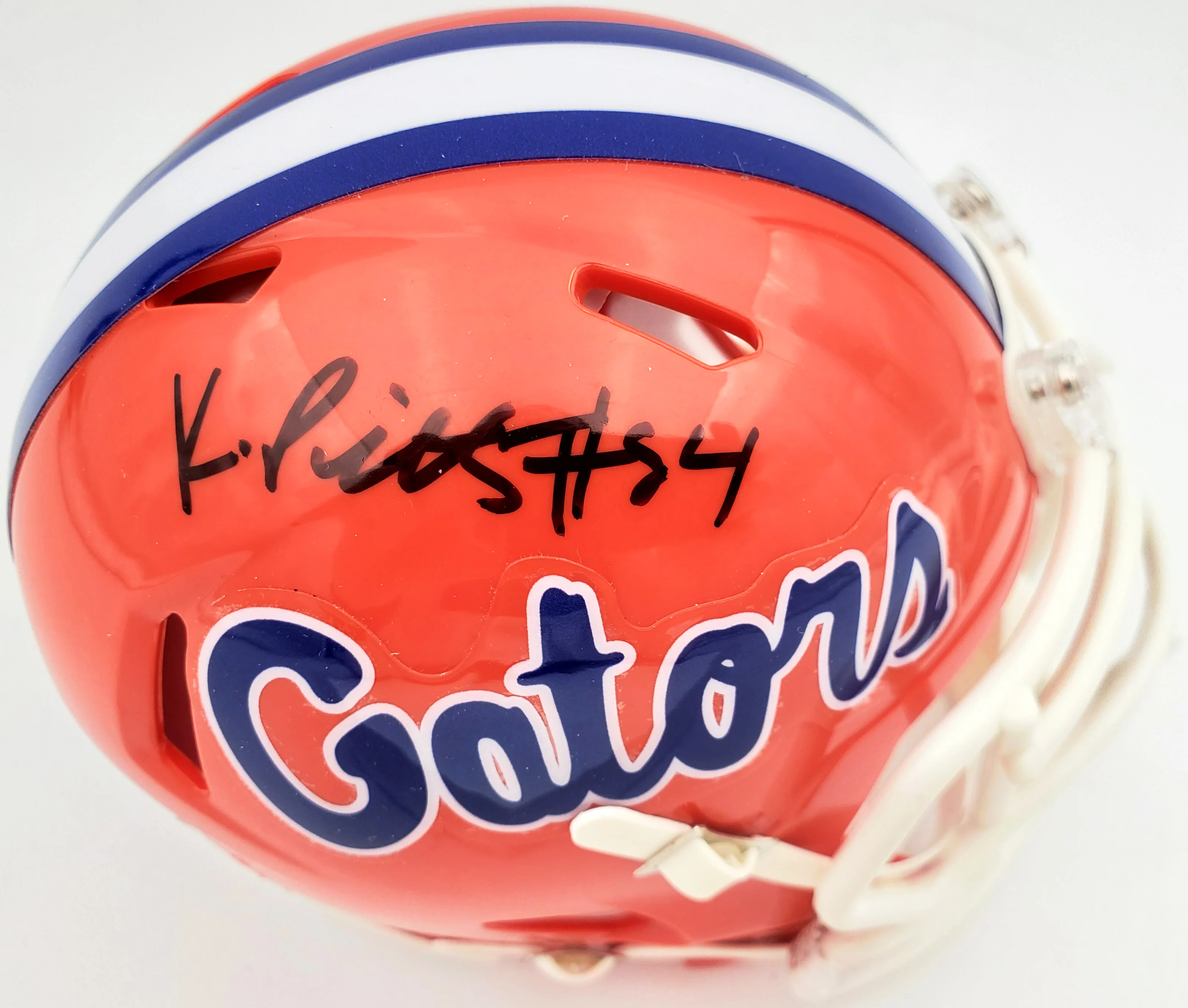 Kyle Pitts Autographed Florida Gators Orange Speed Mini Helmet Beckett BAS Stock #189799 - Image 2