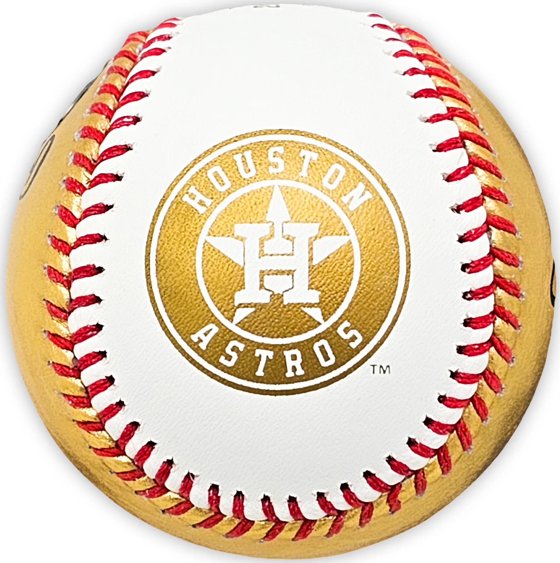 Kyle Tucker Autographed Official 2022 Gold World Series Gold MLB Baseball Houston Astros Beckett BAS Witness Stock #215400 - Image 5
