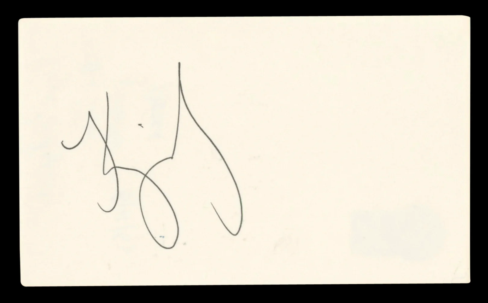 Kyra Sedgwick The Closer Authentic Signed 3x5 Index Card BAS #BV00150