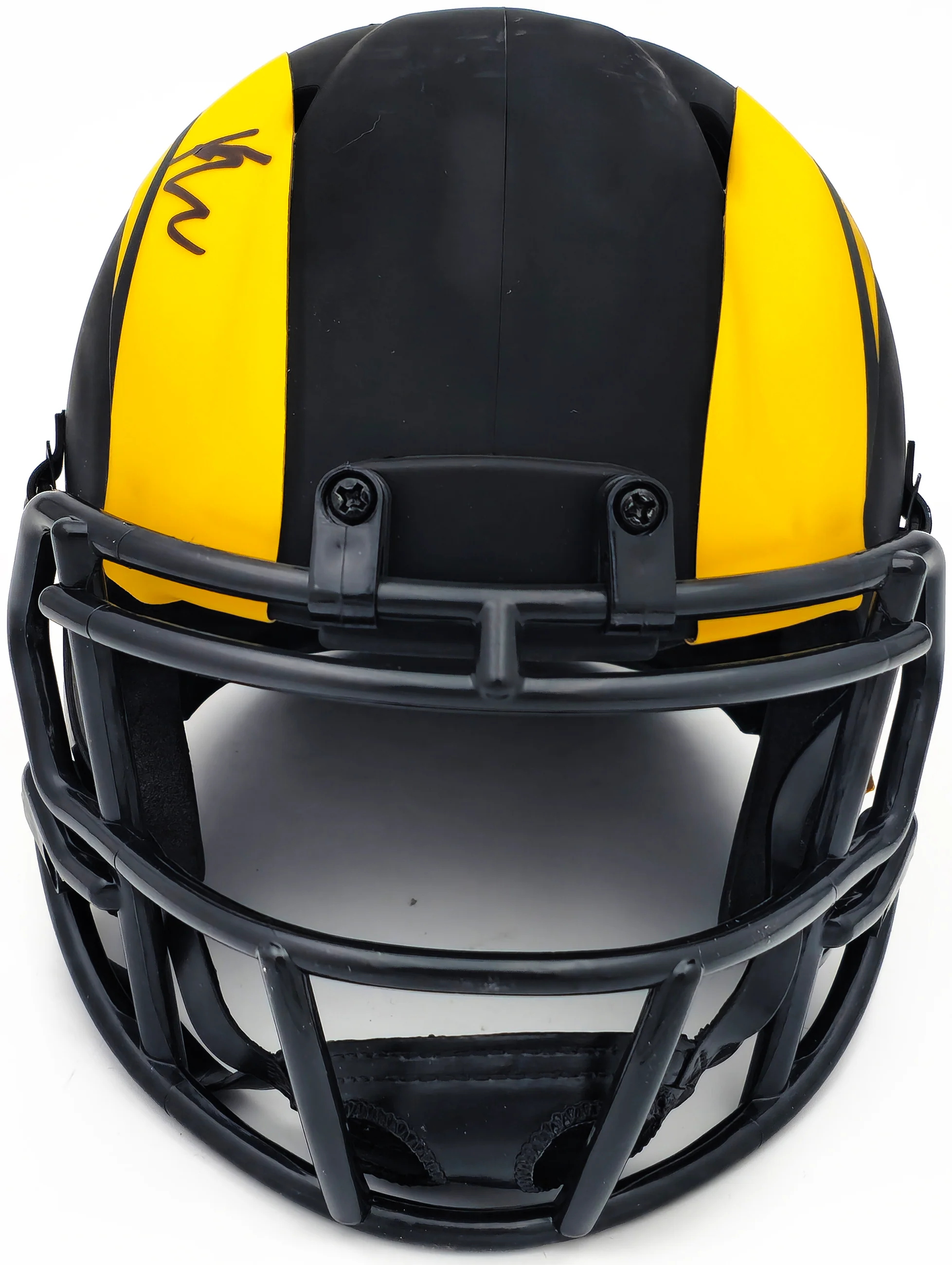 Kyren Williams Autographed Los Angeles Rams Eclipse Black Speed Mini Helmet Beckett BAS Witness Stock #224758 - Image 3