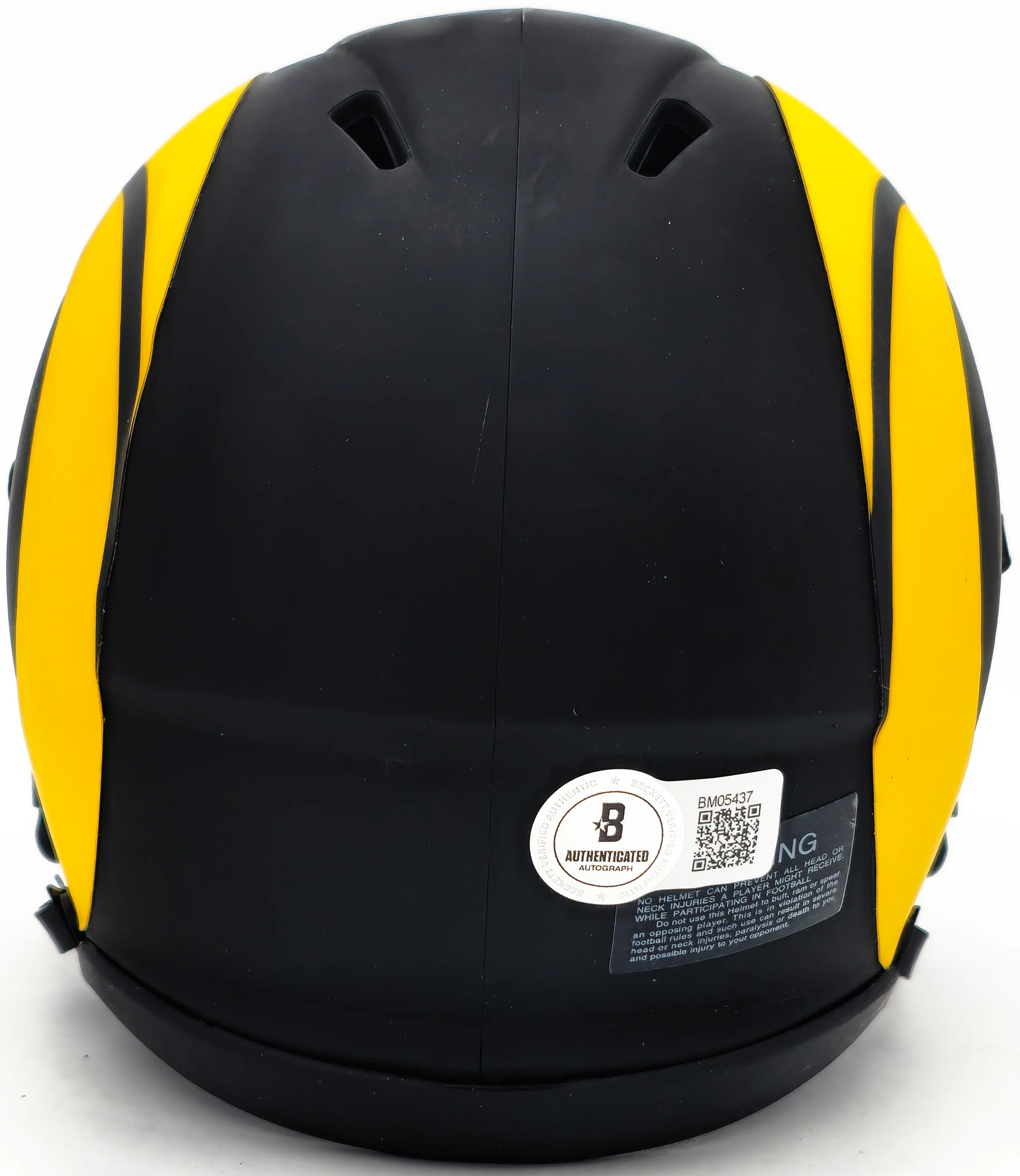 Kyren Williams Autographed Los Angeles Rams Eclipse Black Speed Mini Helmet Beckett BAS Witness Stock #224758 - Image 4