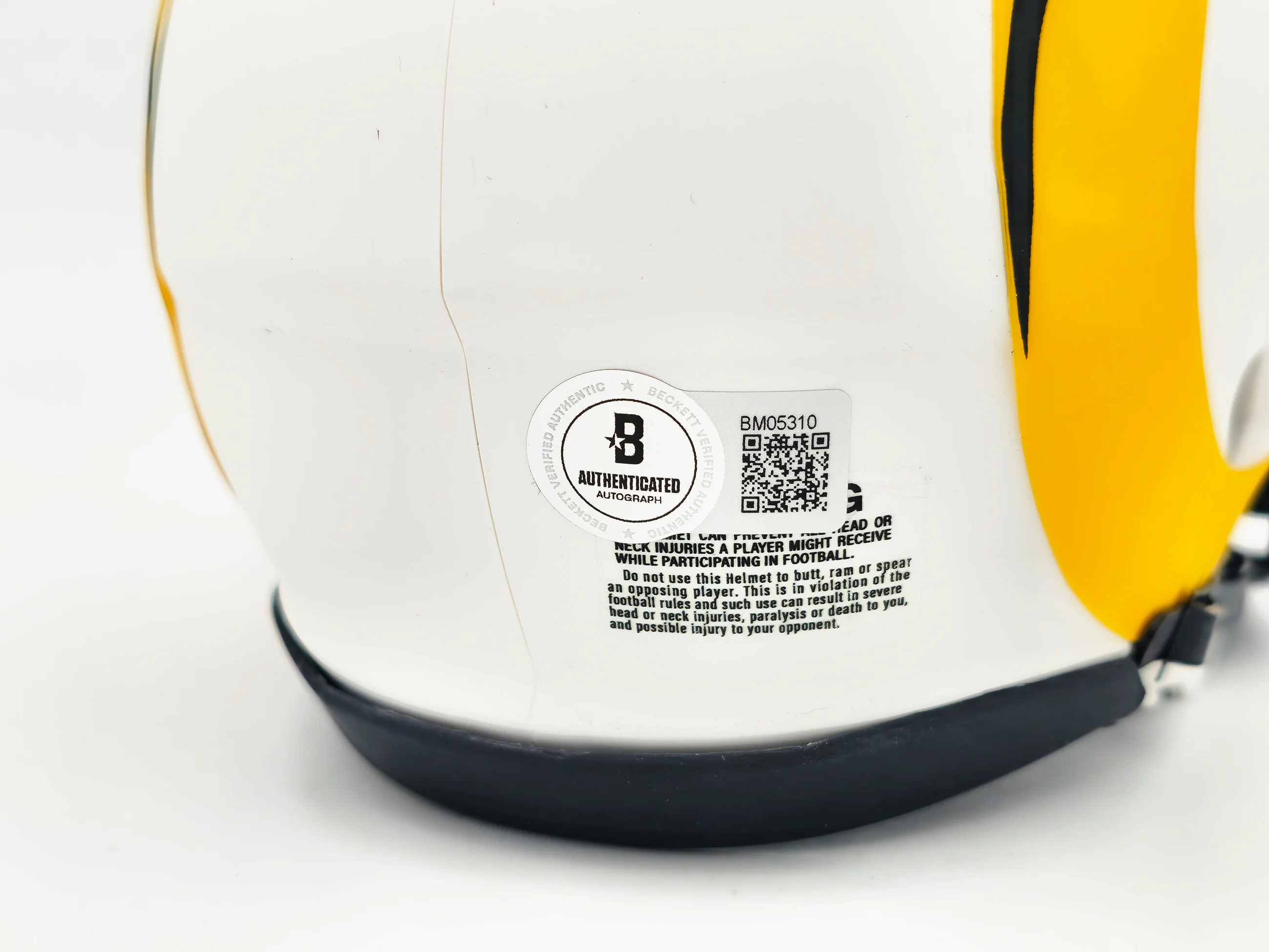 Kyren Williams Autographed Los Angeles Rams Lunar Eclipse White Speed Mini Helmet Beckett BAS Witness Stock #224760 - Image 5