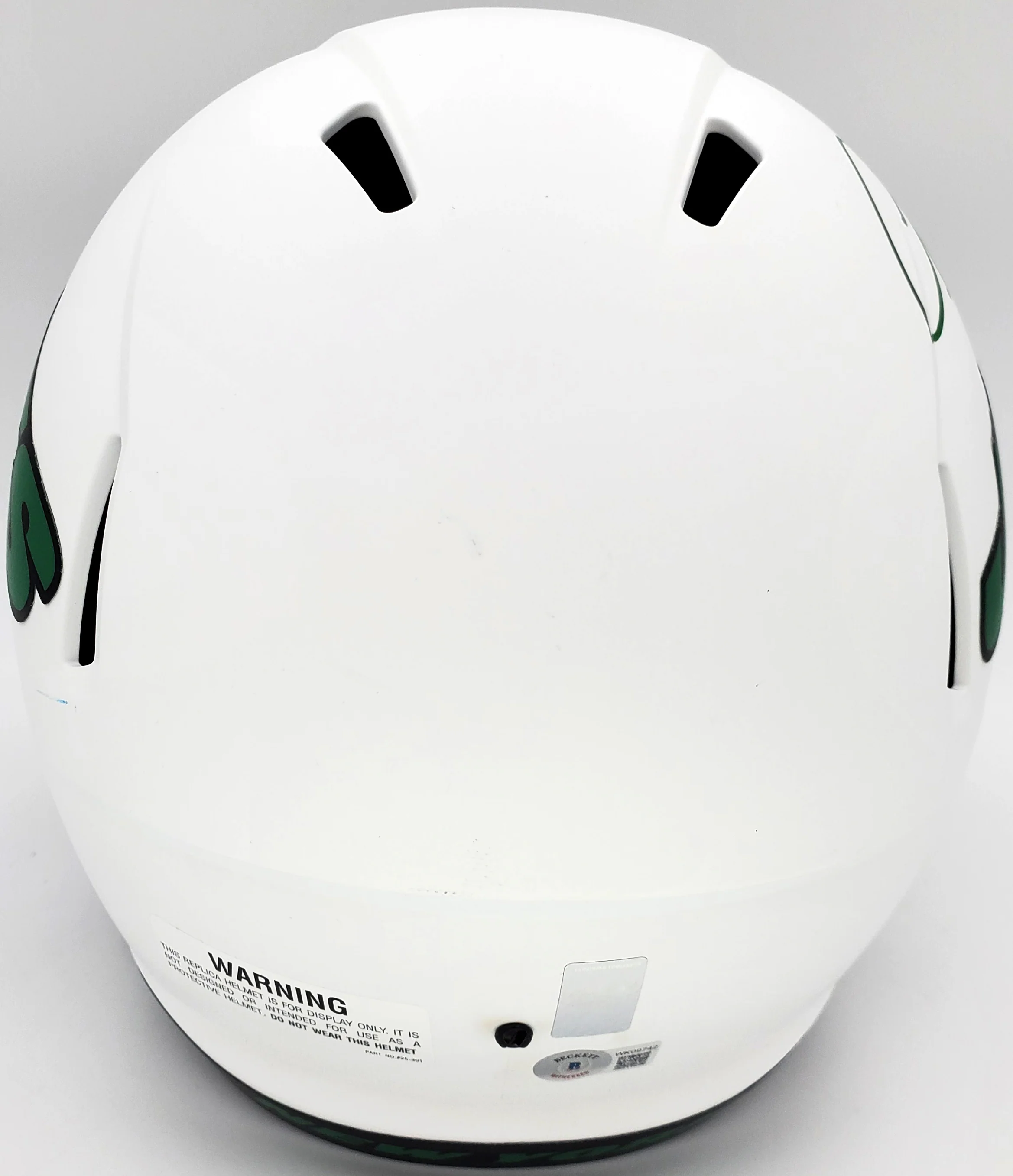 LaDainian Tomlinson Autographed New York Jets Lunar Eclipse White Full Size Replica Speed Helmet "HOF 17" Beckett BAS QR Stock #193847 - Image 3