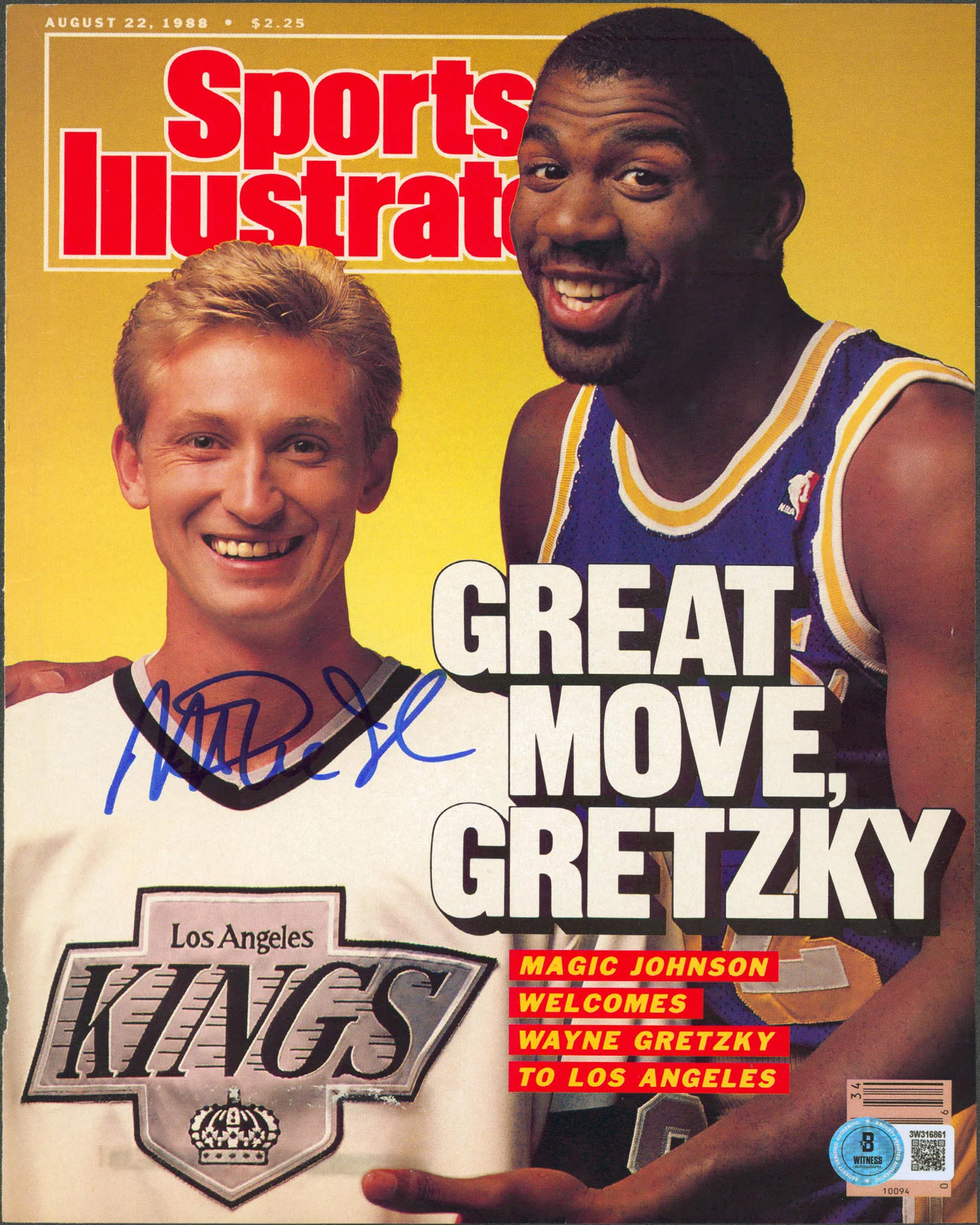 Lakers Magic Johnson Authentic Signed Aug. 1988 SI Magazine Cover BAS #3W316861 - Image 2