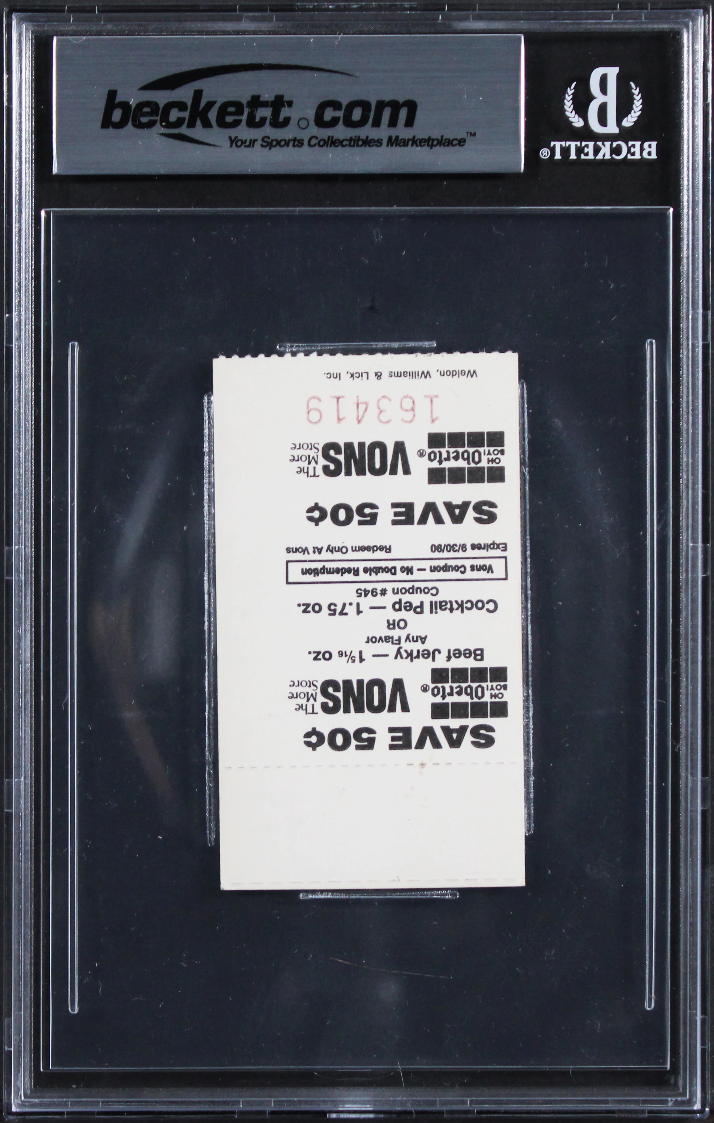 Lakers Magic Johnson Signed February 14, 1990 Ticket Stub Auto 10! BAS Slabbed - Image 3