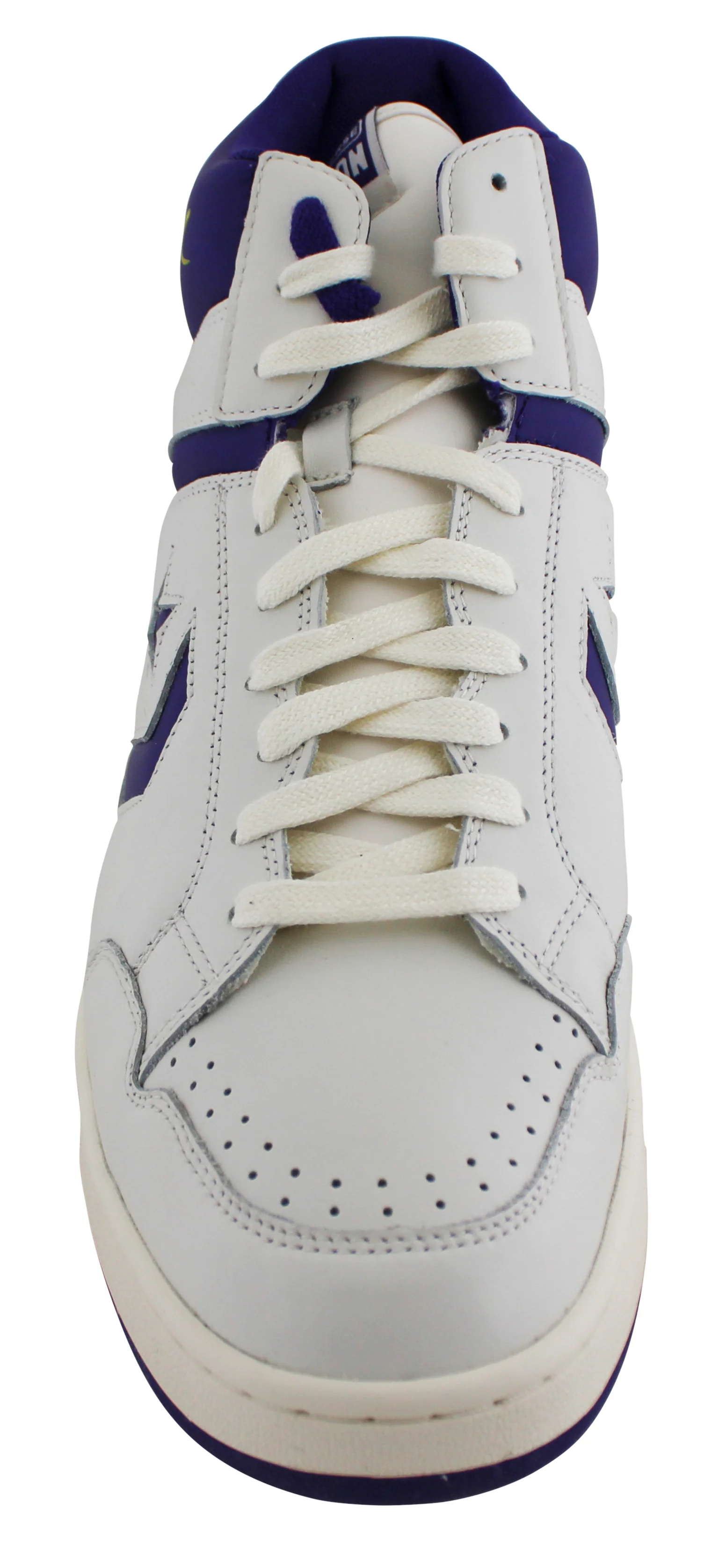 Lakers Magic Johnson Signed Right Purple & White Converse Weapon Shoe BAS Wit 3 - Image 5