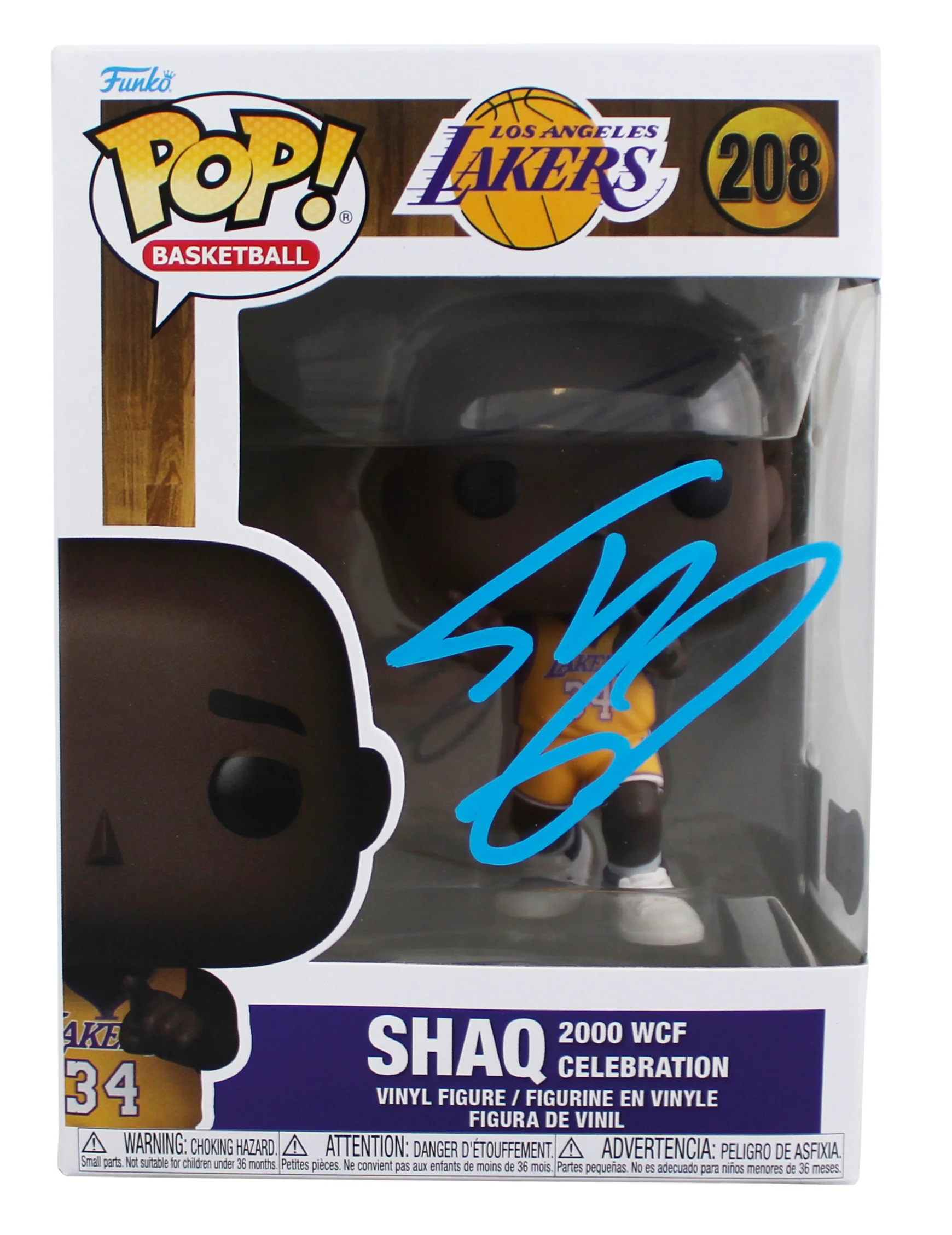 Lakers Shaquille O'Neal Signed #208 Funko Pop Vinyl Figure BAS Witness #4W525406 - Image 2
