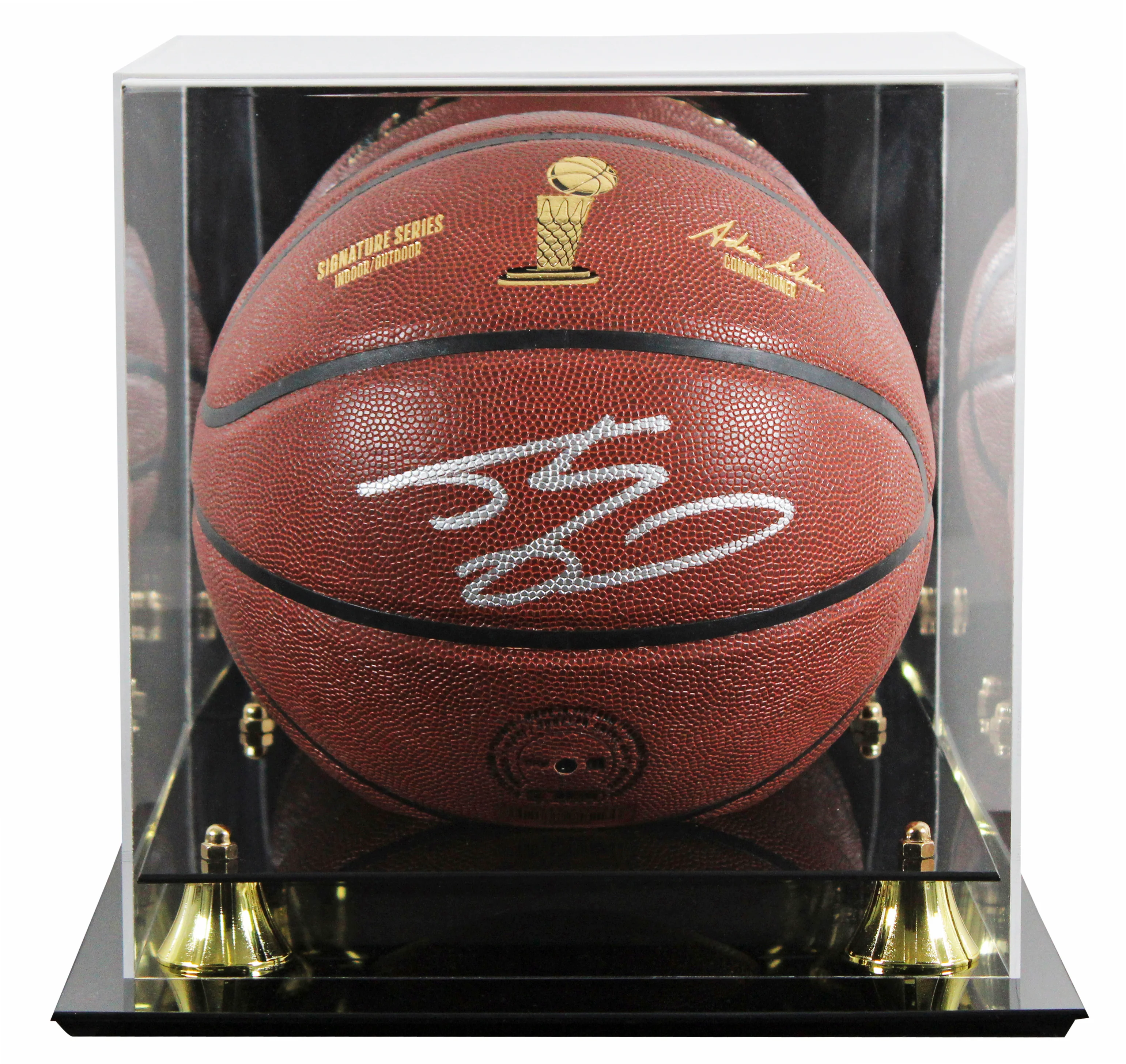 Lakers Shaquille O'Neal Signed Wilson Trophy Series Basketball W/ Case BAS Wit - Image 2