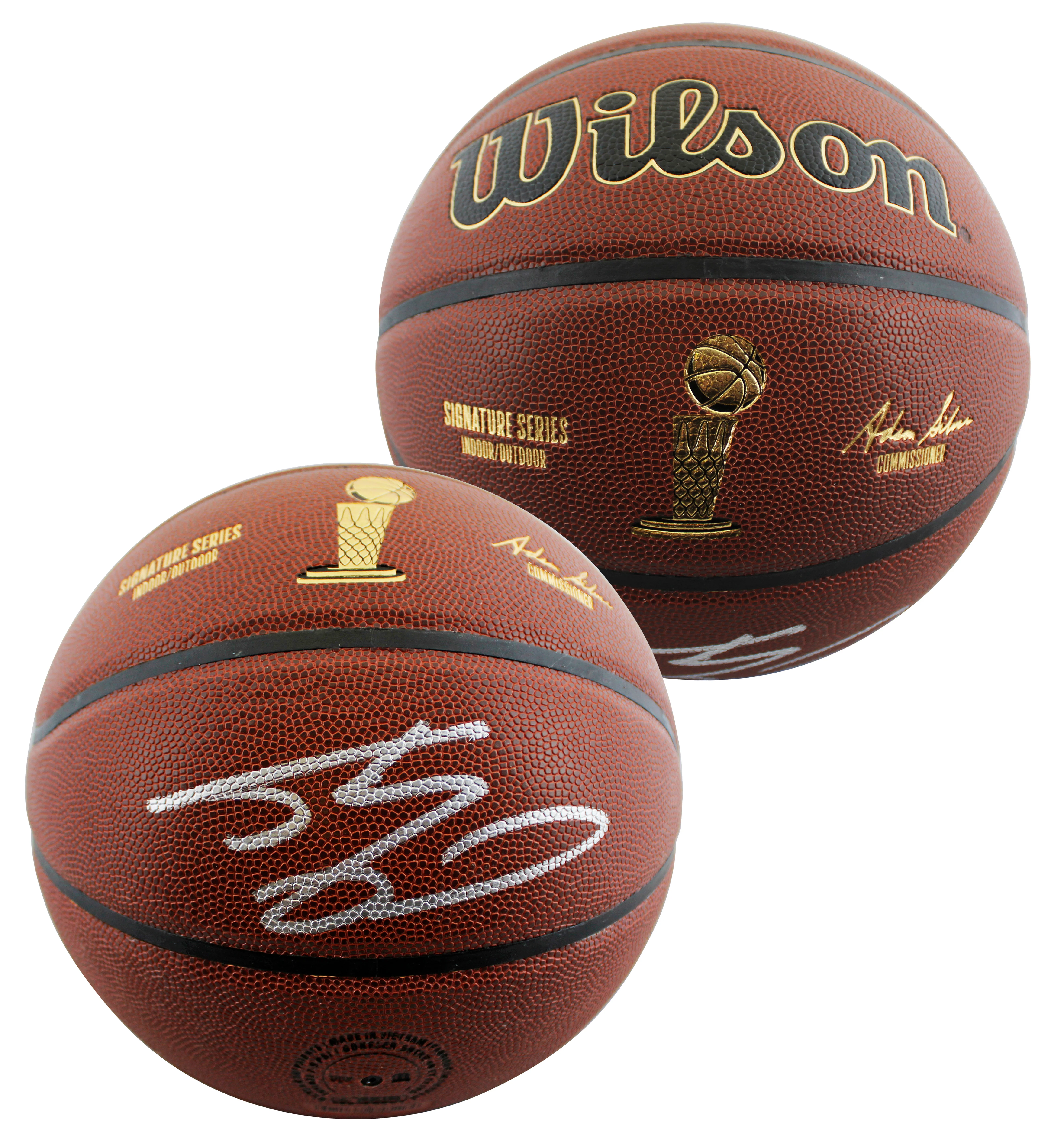 Lakers Shaquille O'Neal Signed Wilson Trophy Series Basketball W/ Case BAS Wit - Image 3