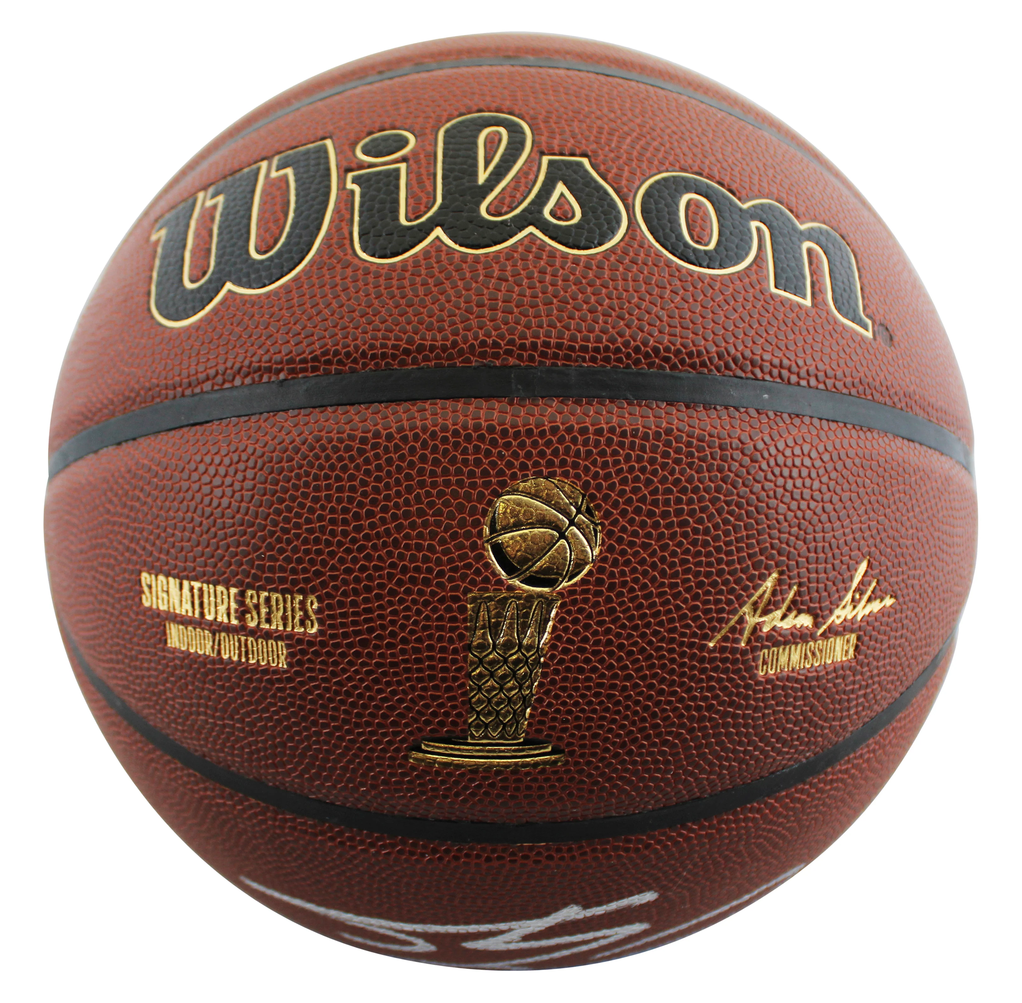 Lakers Shaquille O'Neal Signed Wilson Trophy Series Basketball W/ Case BAS Wit - Image 5