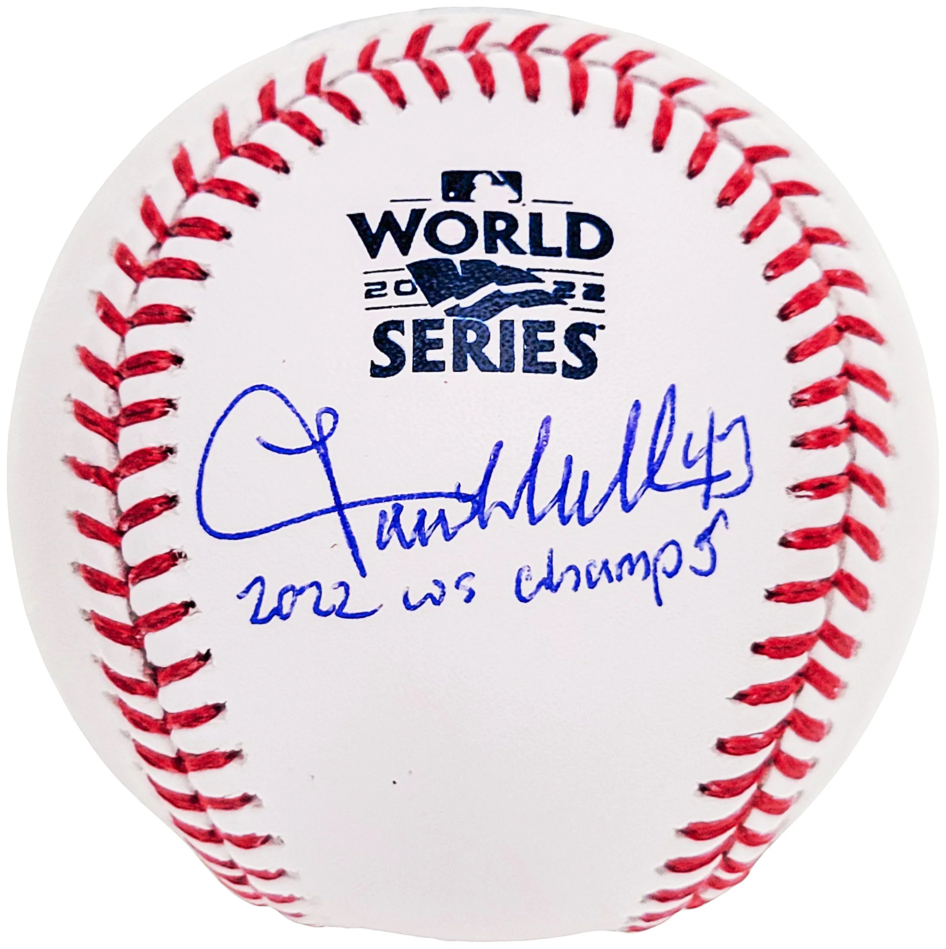 Lance McCullers Jr. Autographed Official 2022 World Series Logo MLB Baseball Houston Astros "22 WS Champs" Beckett BAS Witness Stock #210127 - Image 2