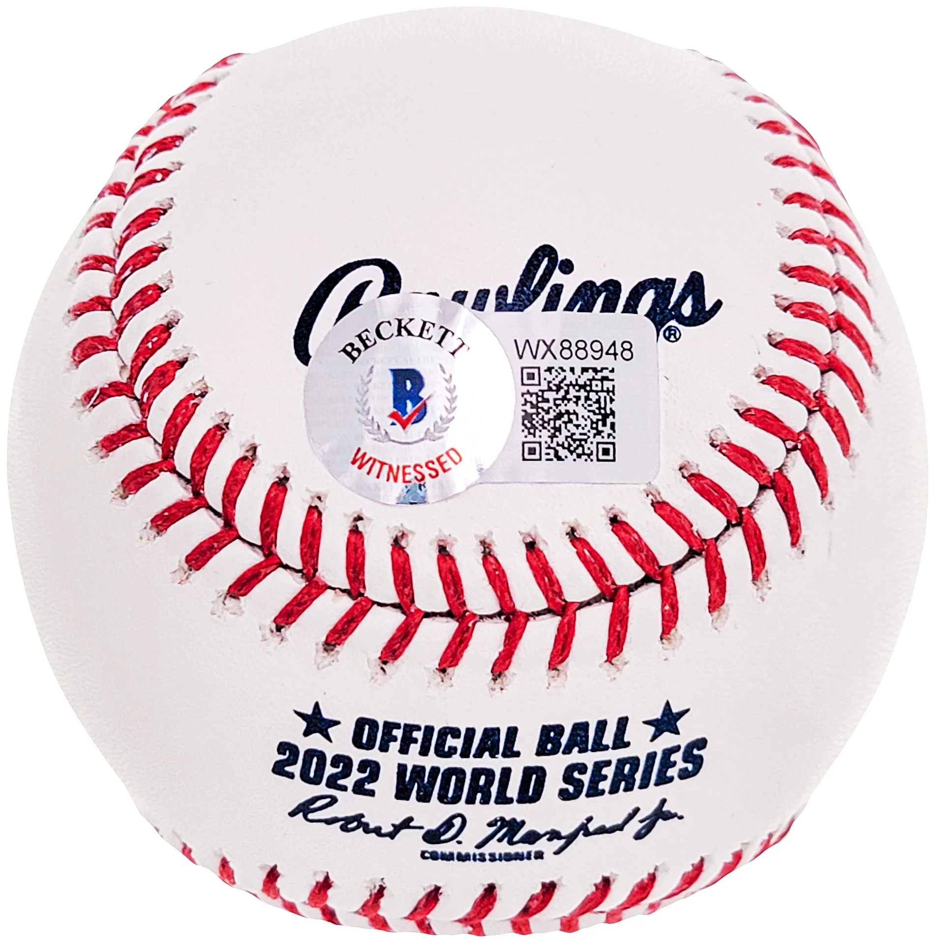 Lance McCullers Jr. Autographed Official 2022 World Series Logo MLB Baseball Houston Astros "22 WS Champs" Beckett BAS Witness Stock #210127 - Image 4