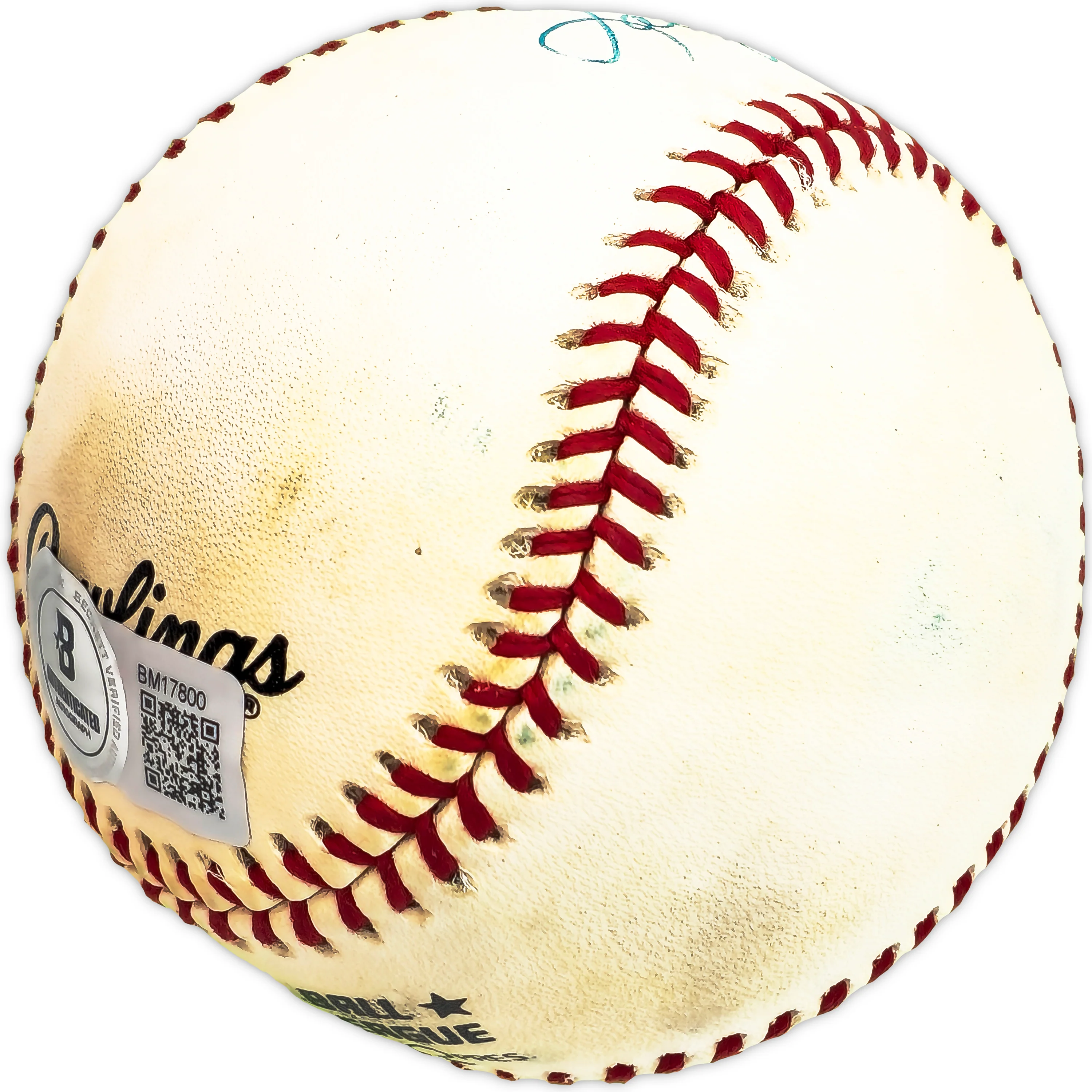 Larry Bearnarth Autographed Official NL Baseball Mets, Expos Beckett BAS QR #BM17800 - Image 2