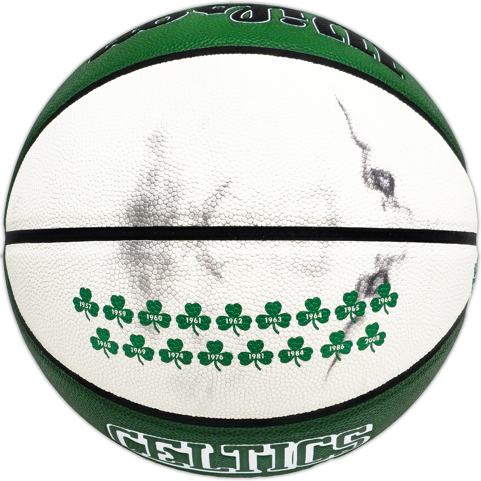 Larry Bird Autographed Green City Edition Auerbach Smoke Logo Basketball Boston Celtics Beckett BAS Witness Stock #222787 - Image 3