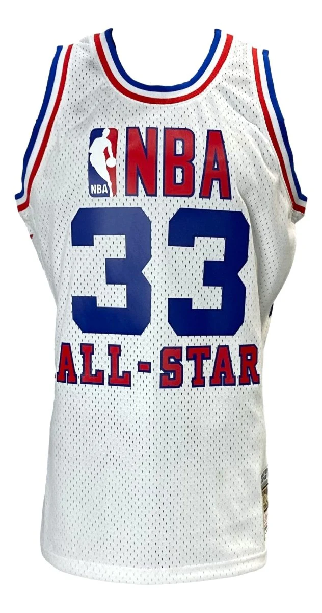 Larry Bird Signed Celtics All Star M&N Hardwood Classics Swingman Jersey BAS ITP - Image 3