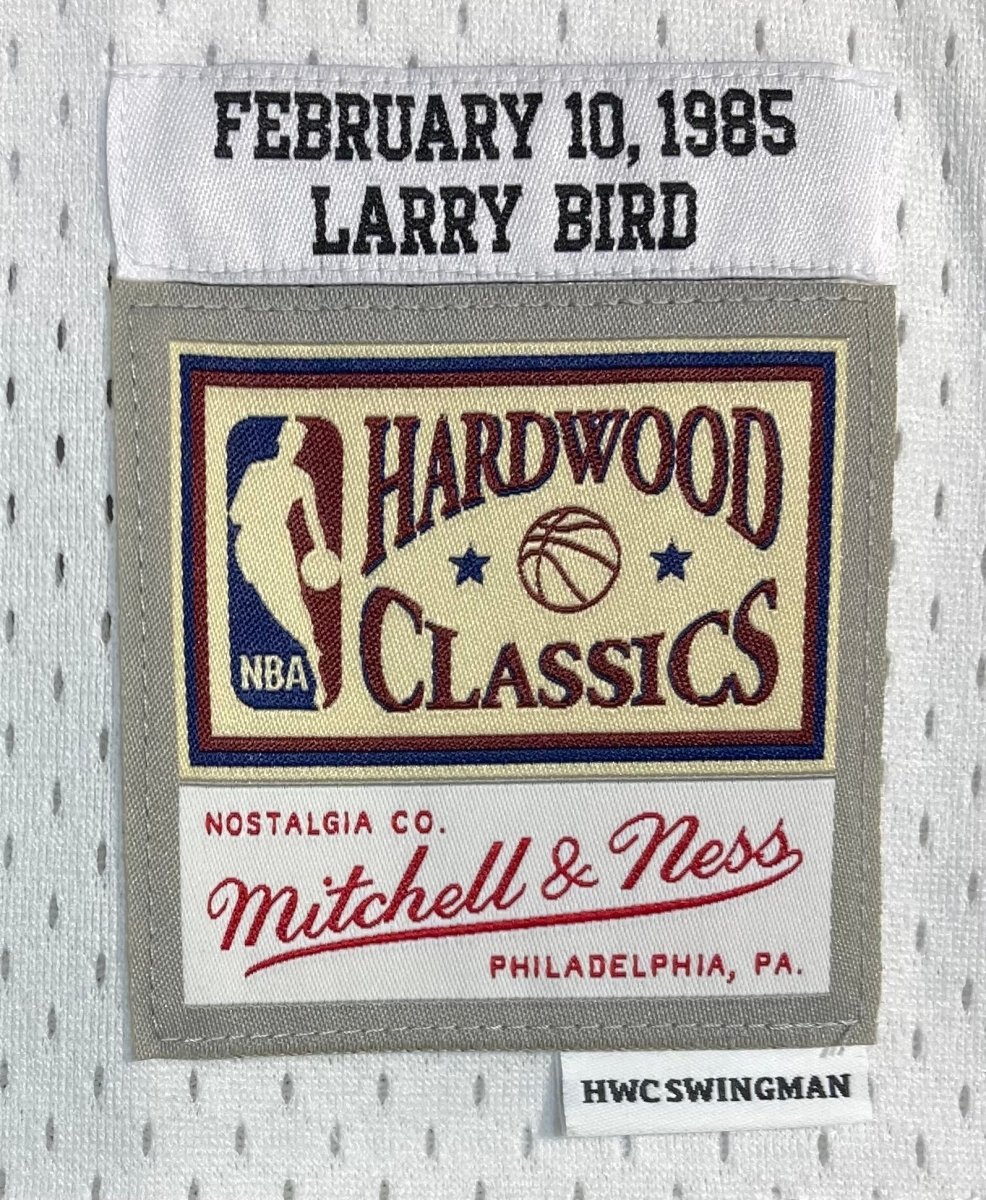 Larry Bird Signed Celtics All Star M&N Hardwood Classics Swingman Jersey BAS ITP - Image 4
