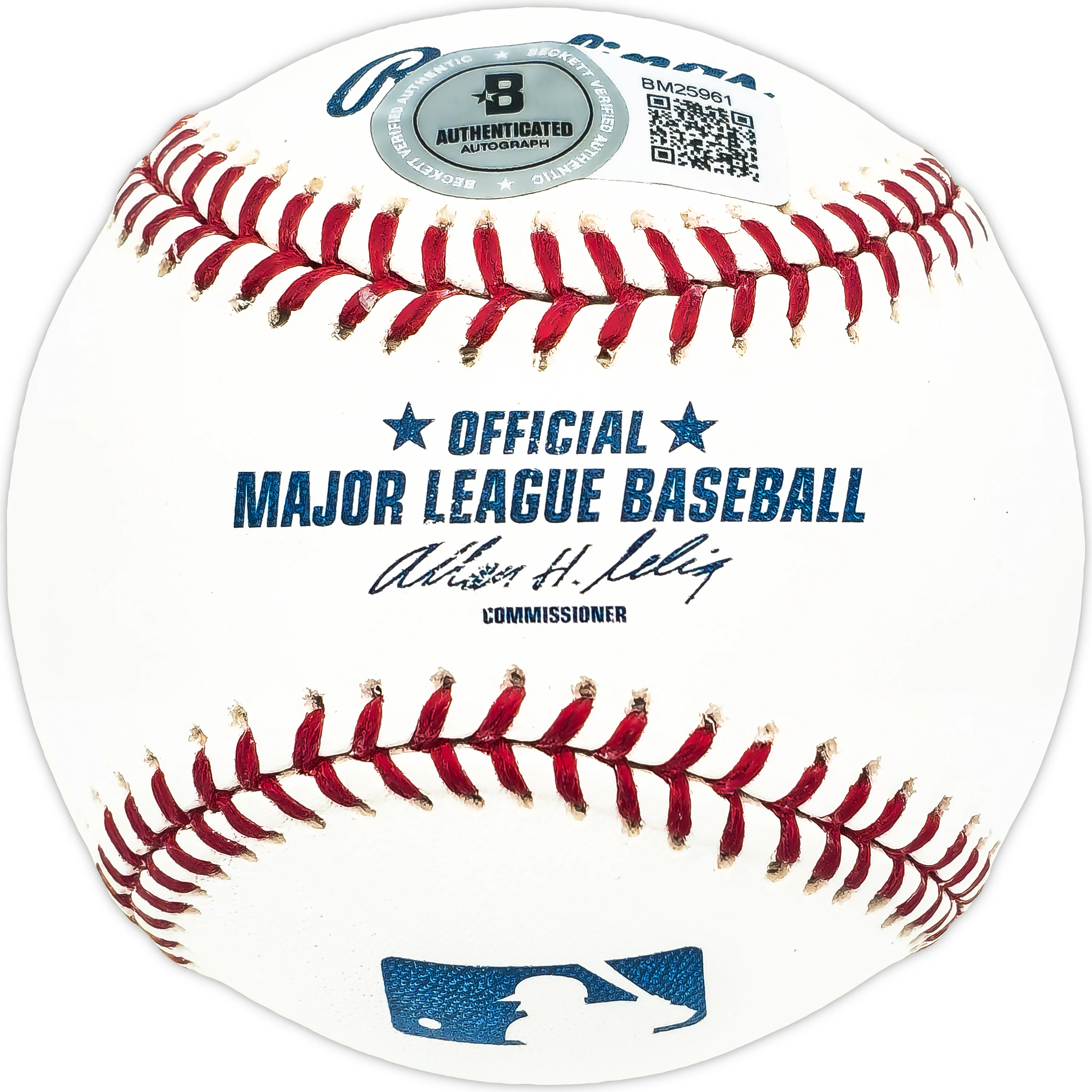 Larry Maxie Autographed Official MLB Baseball Atlanta Braves Beckett BAS QR #BM25961 - Image 2