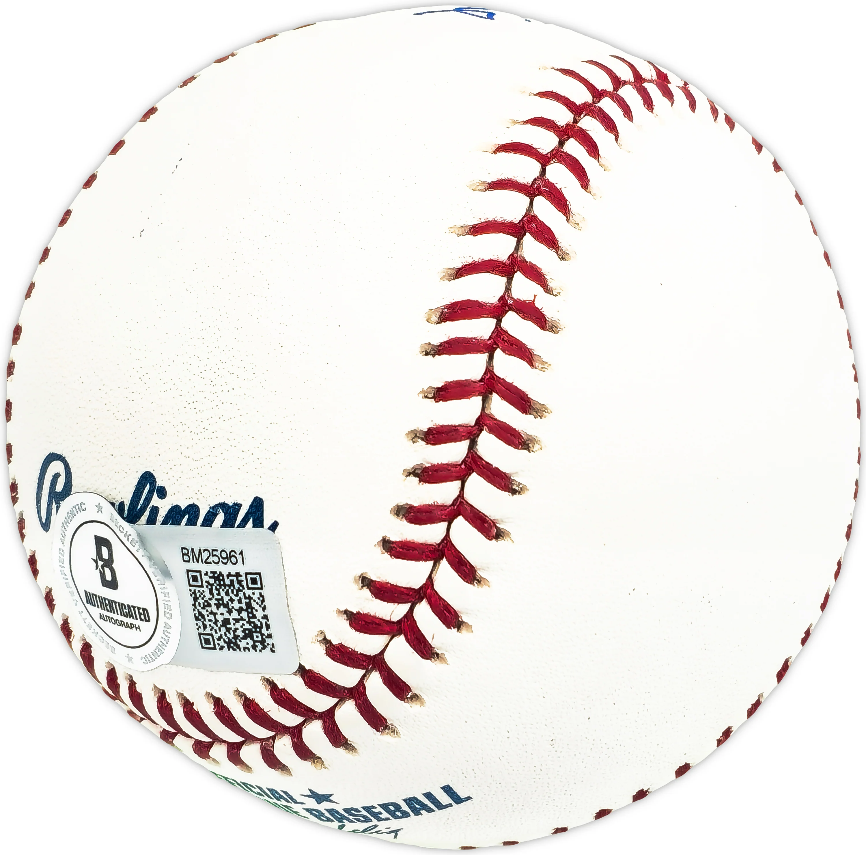 Larry Maxie Autographed Official MLB Baseball Atlanta Braves Beckett BAS QR #BM25961 - Image 3