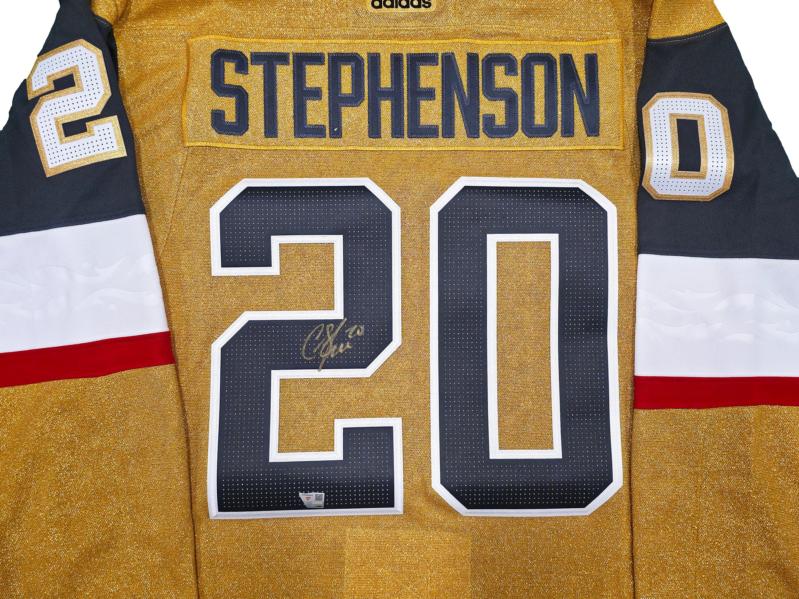 Las Vegas Golden Knights Chandler Stephenson Autographed Gold Adidas Authentic Aeroready 2023 Stanley Cup Jersey Size 52 Fanatics Holo Stock #256996 - Image 2