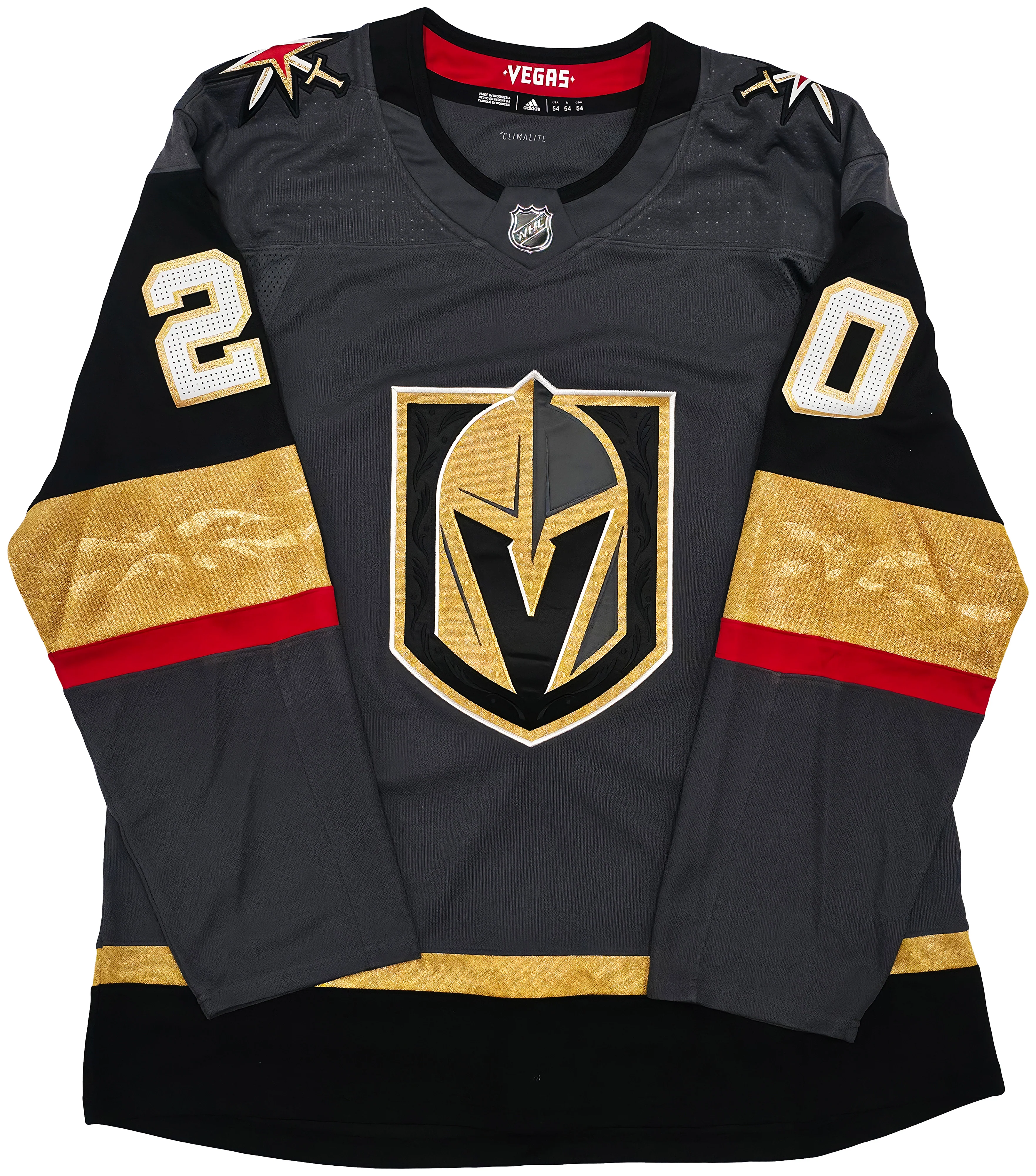 Las Vegas Golden Knights Chandler Stephenson Autographed Gray Adidas Authentic Climalite Jersey Size 54 Fanatics Holo Stock #256995 - Image 5