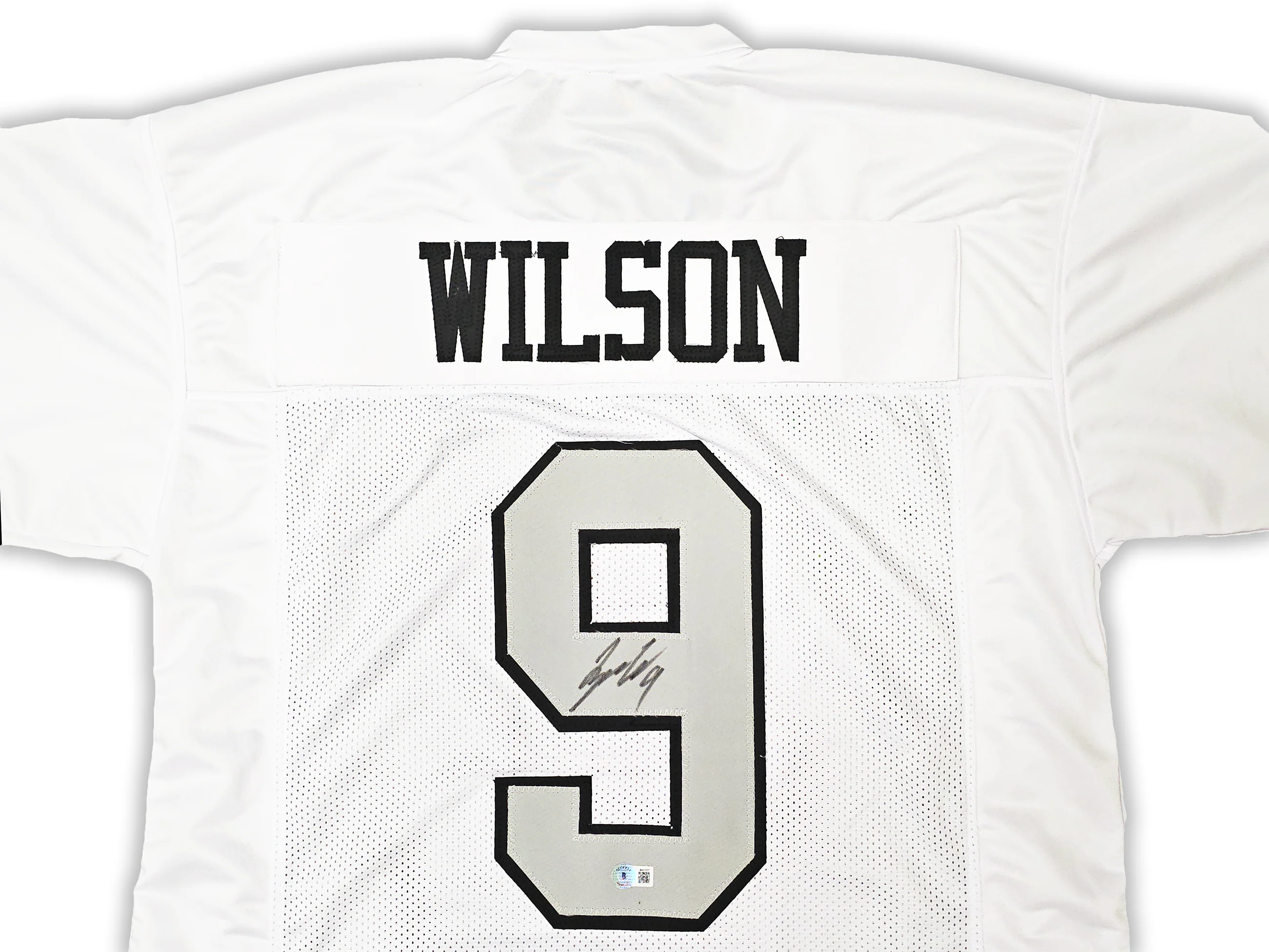 Las Vegas Raiders Tyree Wilson Autographed White Color Rush Jersey Beckett BAS Witness Stock #217962 - Image 3