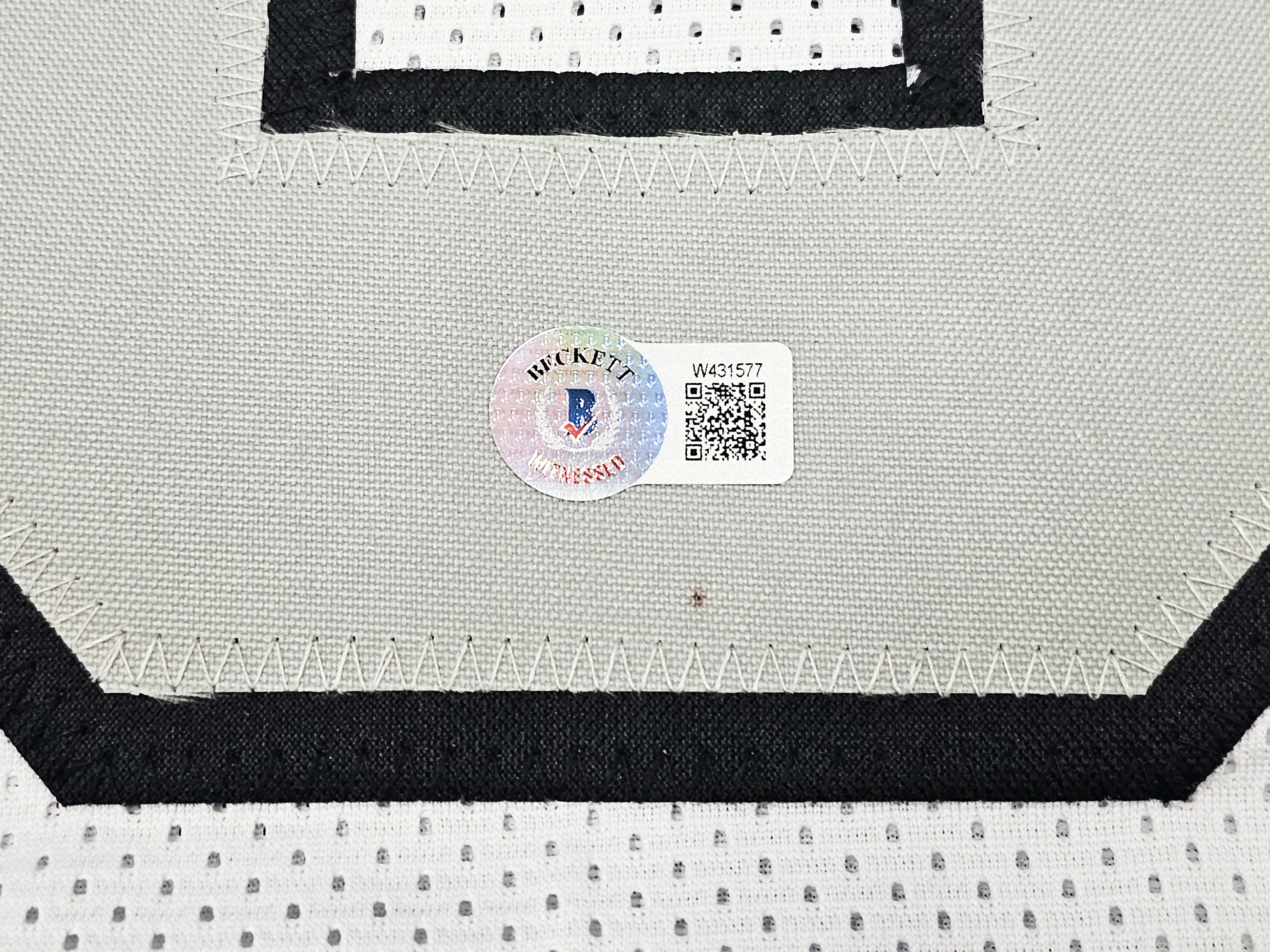 Las Vegas Raiders Tyree Wilson Autographed White Color Rush Jersey Beckett BAS Witness Stock #217962 - Image 5
